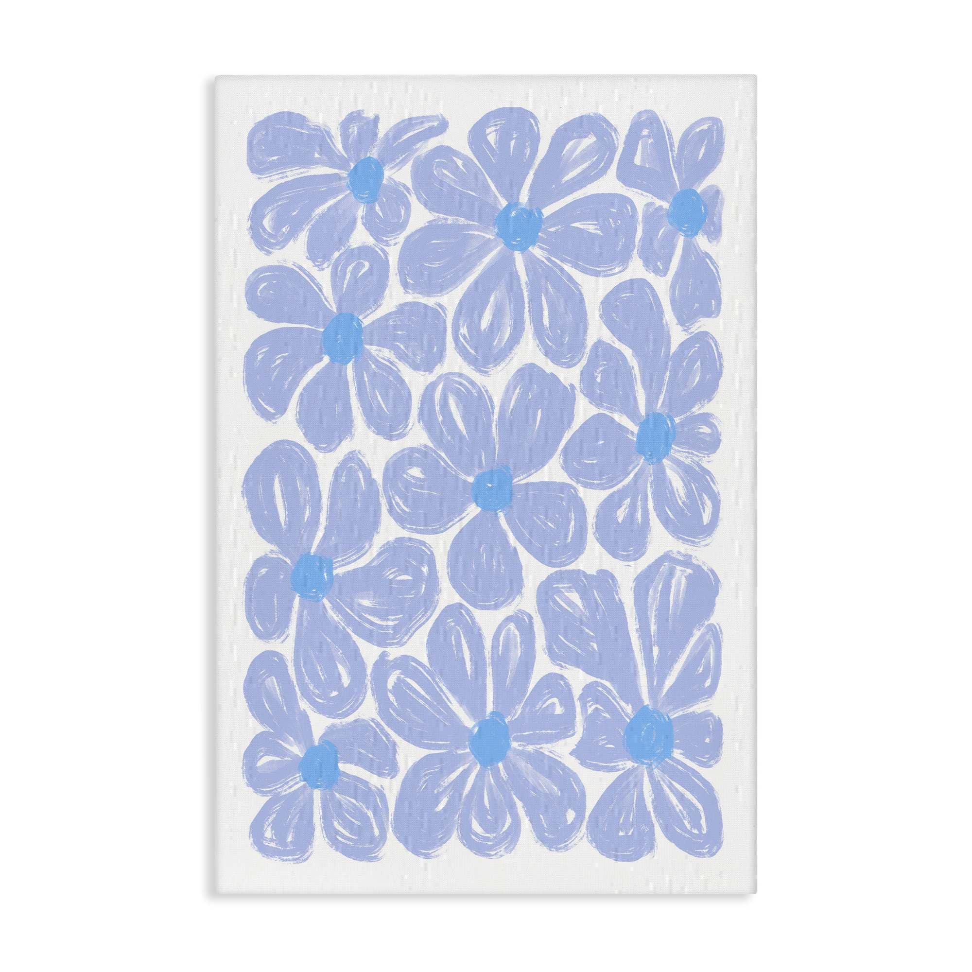 Stupell Industries BS-644-CN-20X30 Blue Blooms Patterned Canvas Wall Art By Martina Pavlova 20 x 30