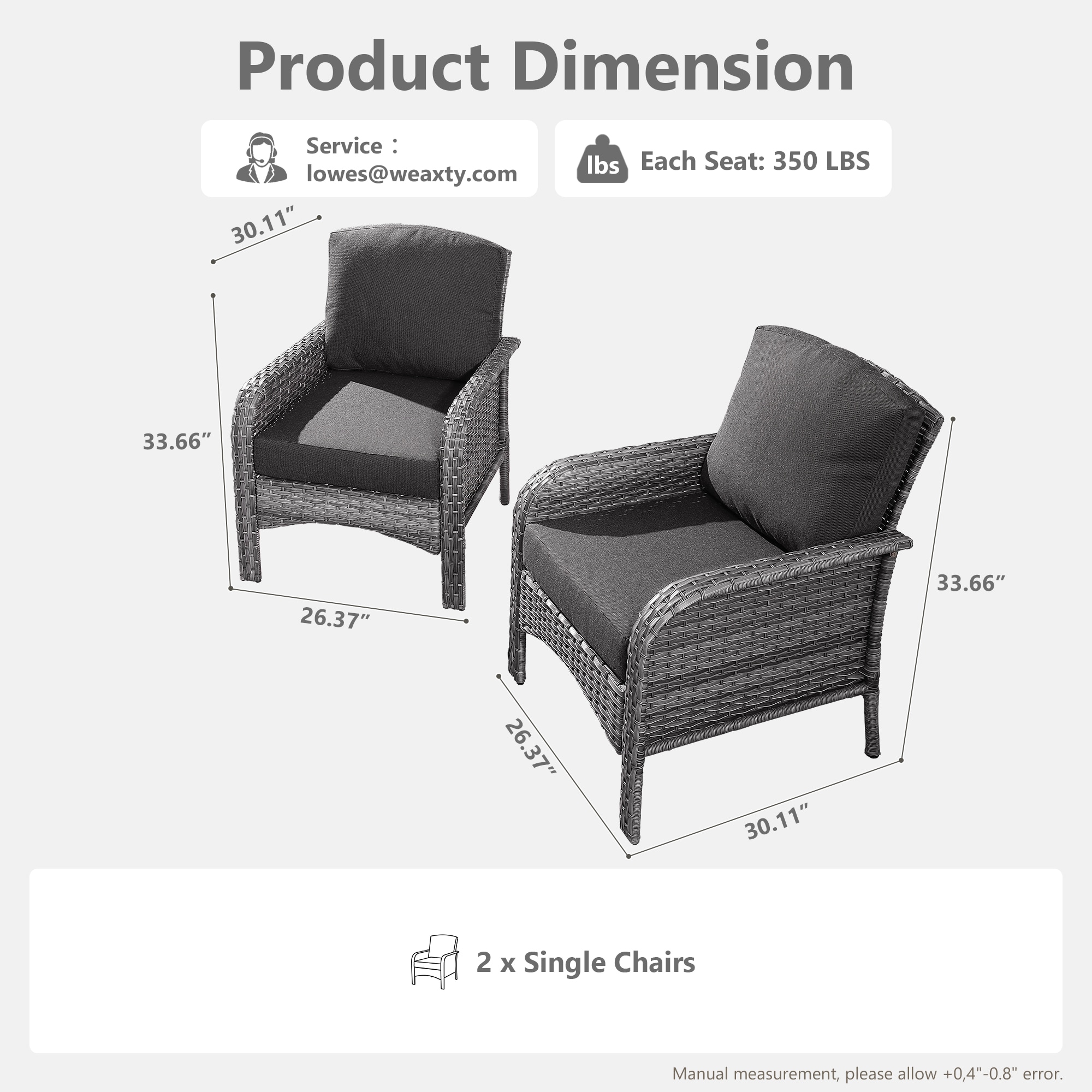 weaxty HMBGNDS100Z2 Patio-Chairs - View #6