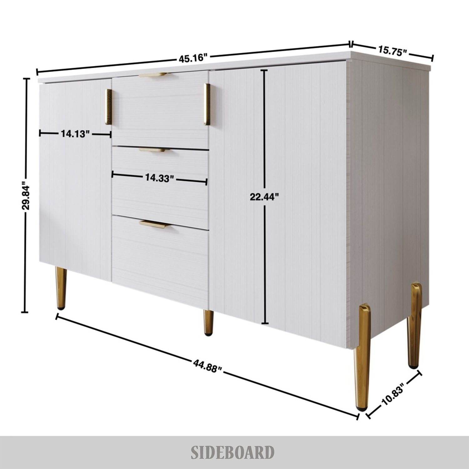 CasePiece C7027SB-WT Dining-Kitchen-Storarge - View #7