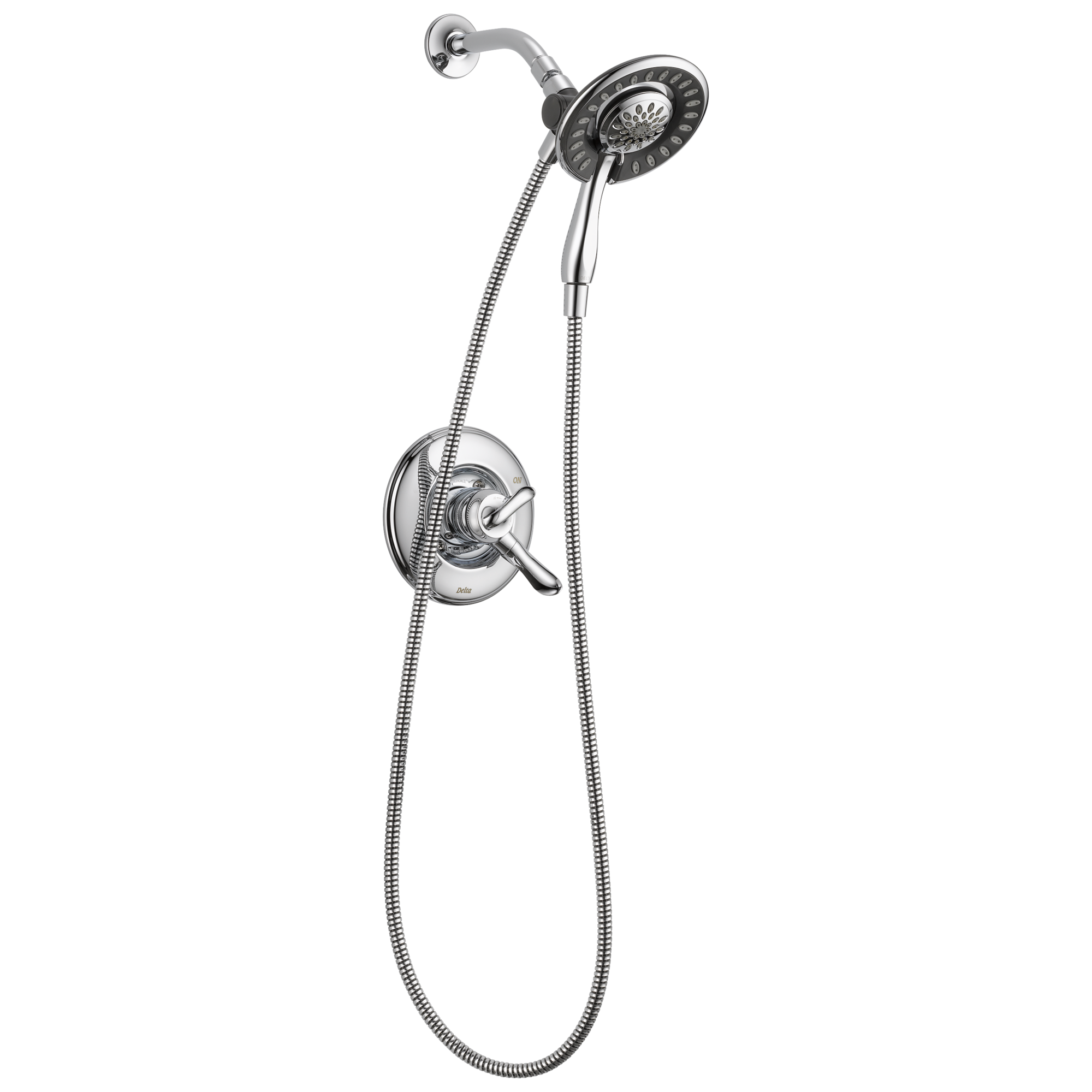 Delta T17294-I Linden Chrome 2-handle Multi-function 6.3300-in Round Shower Faucet