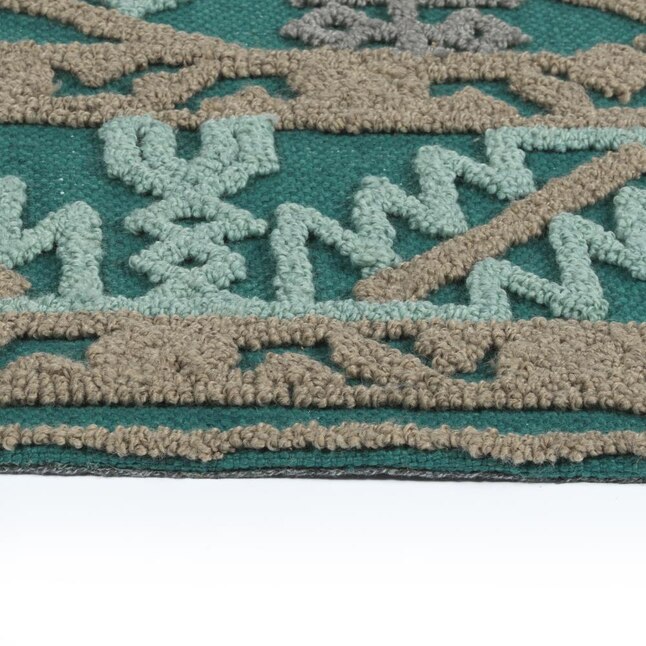 Kaleen Ayrlies Garden 2 x 3 Grey Indoor/Outdoor Geometric Global Handcrafted Throw Rug Kaleen Ayrlies Garden 2 x 3 Grey Indoor/Outdoor Geometric Global Handcrafted Throw Rug