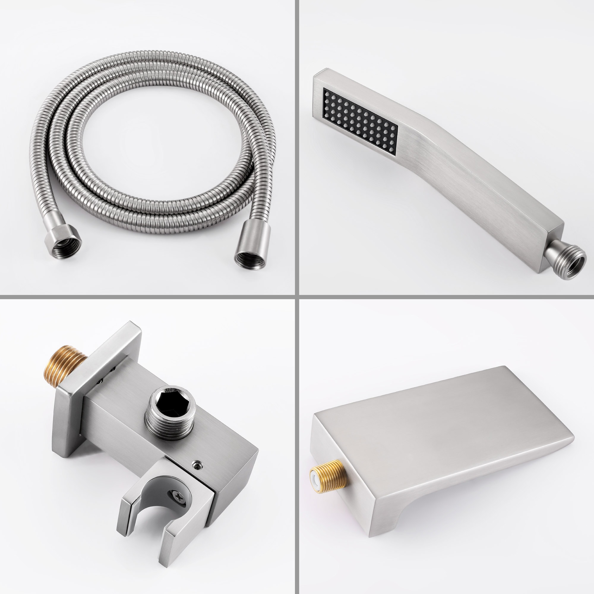 WELLFOR SPA-88016BN-10 Showerhead-Bar-Panels - View #13