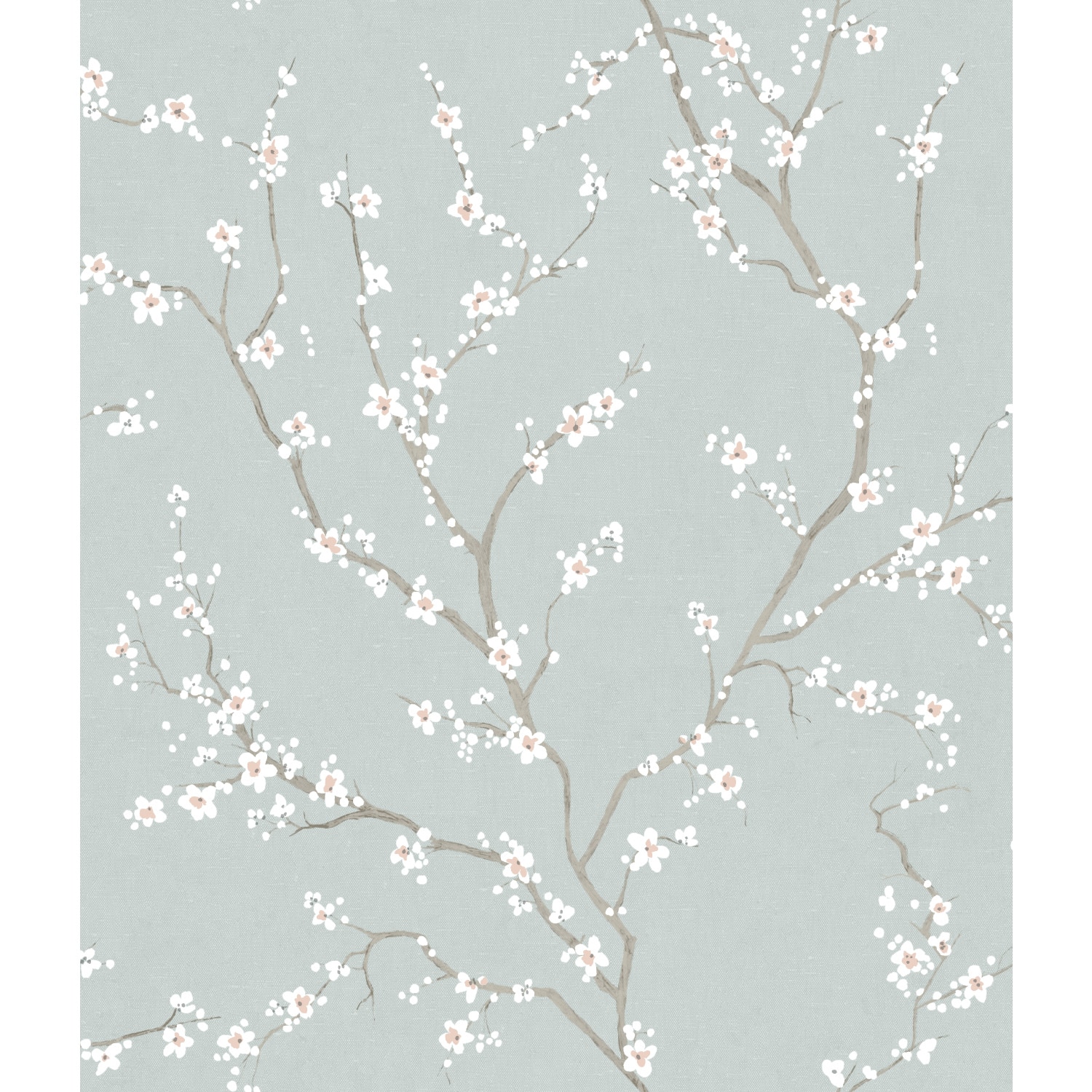 RoomMates RMK11272WP 28.18-Sq. Feet Blue Vinyl Floral Self-adhesive Peel and Stick Wallpaper