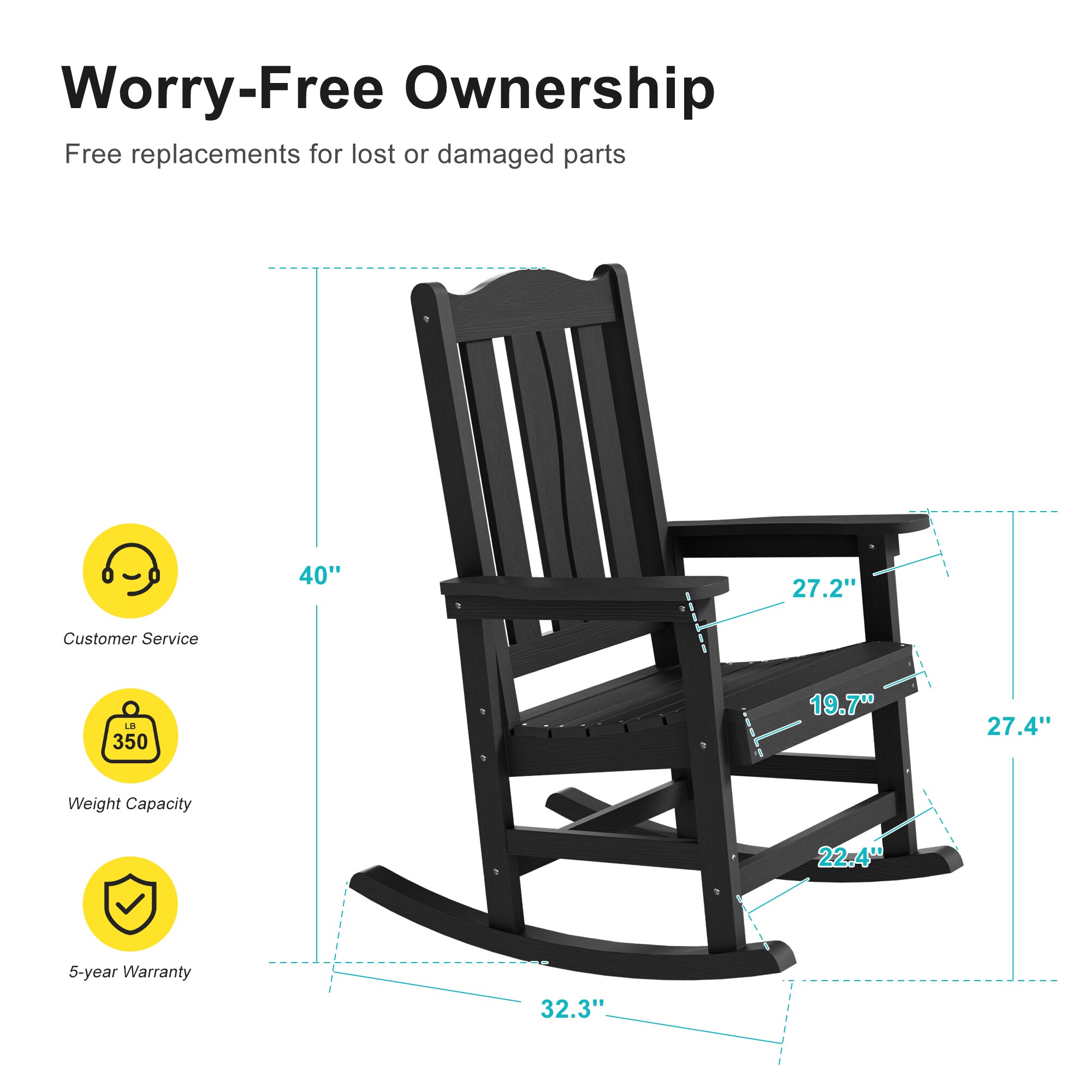 Livewood L-E-2TS-67BK Patio-Chairs - View #2