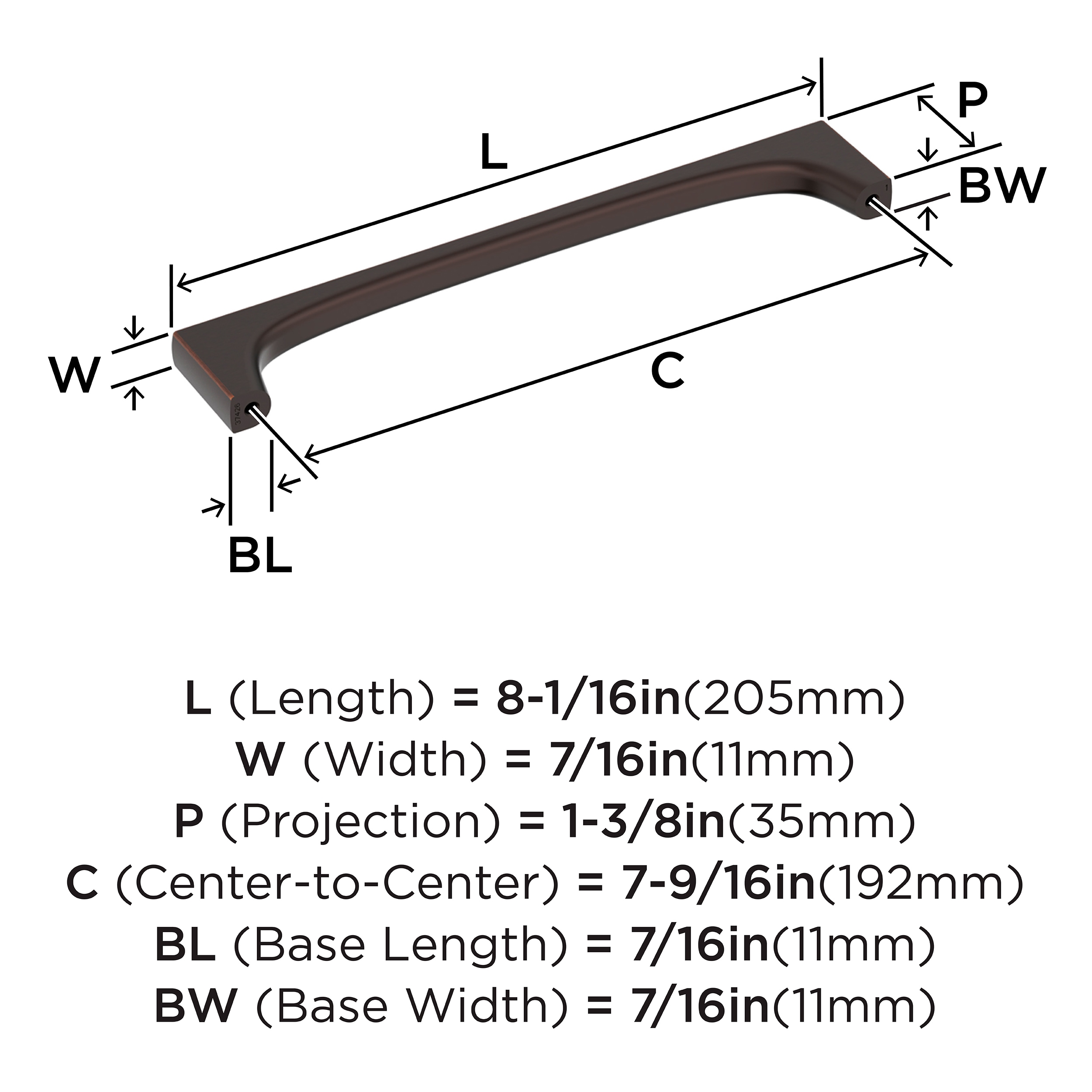 Amerock BP37426ORB Cabinet-Pulls - View #4