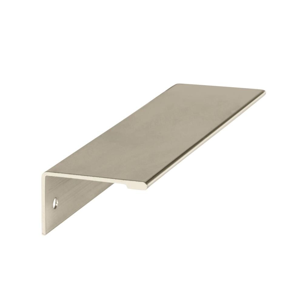 Polished Nickel Modern Finger Cabinet Pull with Mounting Hardware