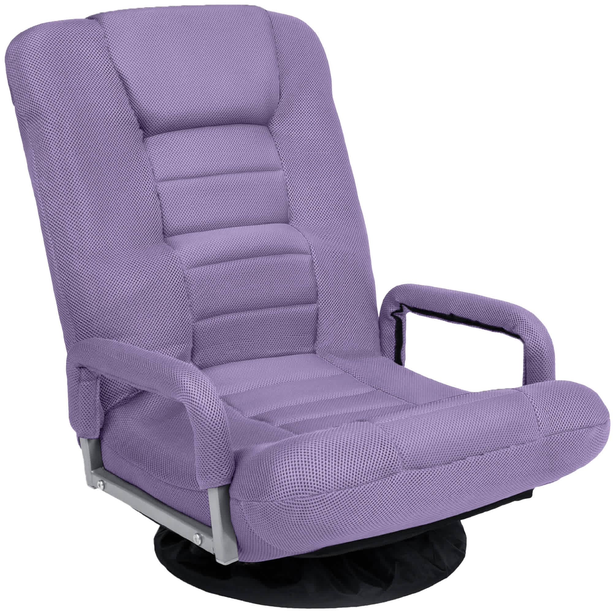 Best Choice Products -  360-Degree Swivel Gaming Floor Chair w/ Armrest Handles Foldable Adjustab...