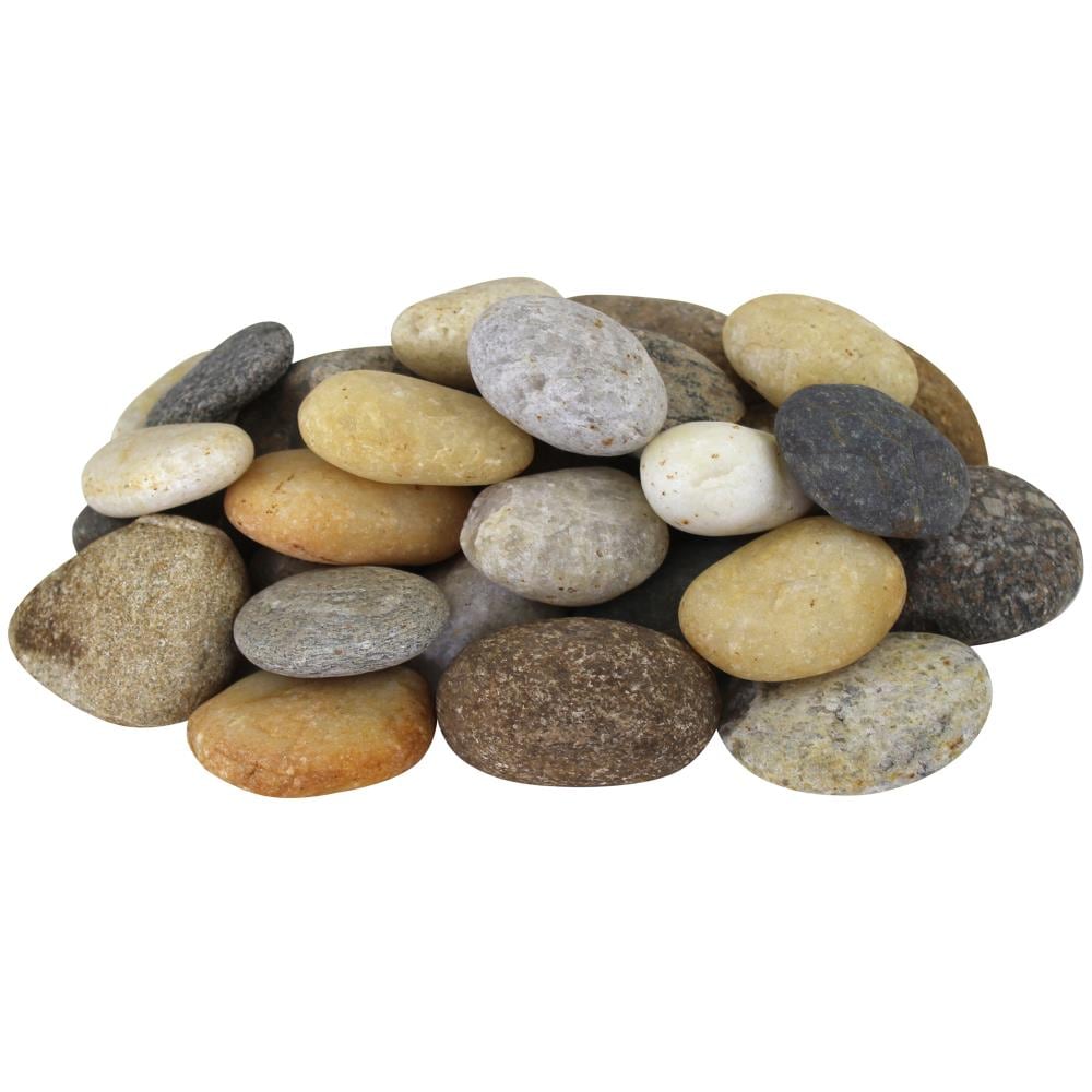 Natural Polished Large River Pebbles Stones Rocks Mixed Colour Water Plant  Decor