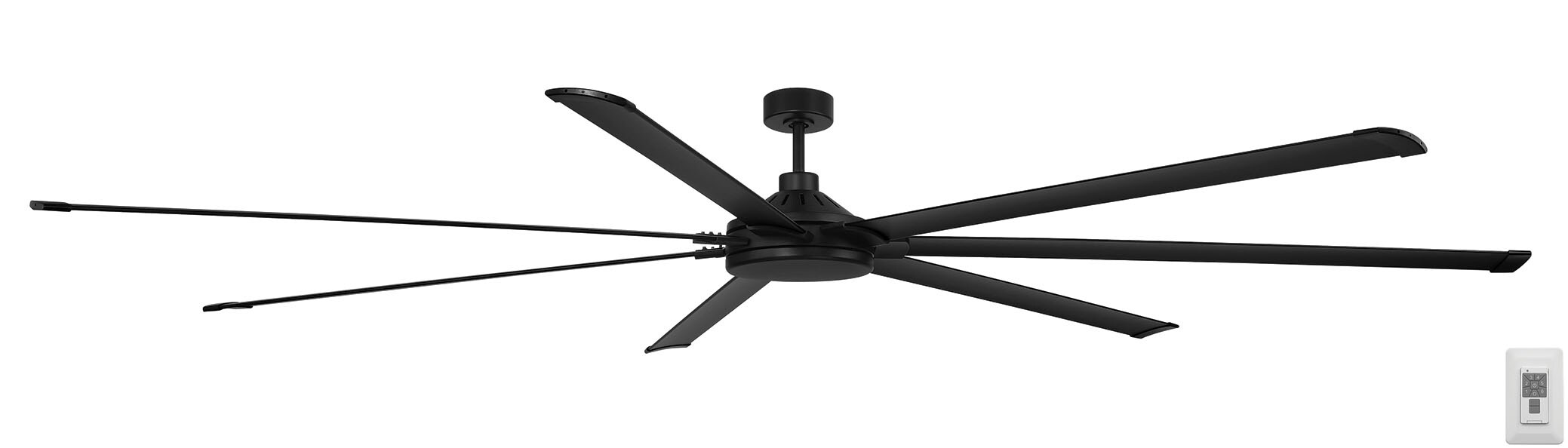 Harbor Breeze 1.85-in Black Plastic Indoor Universal Ceiling Fan