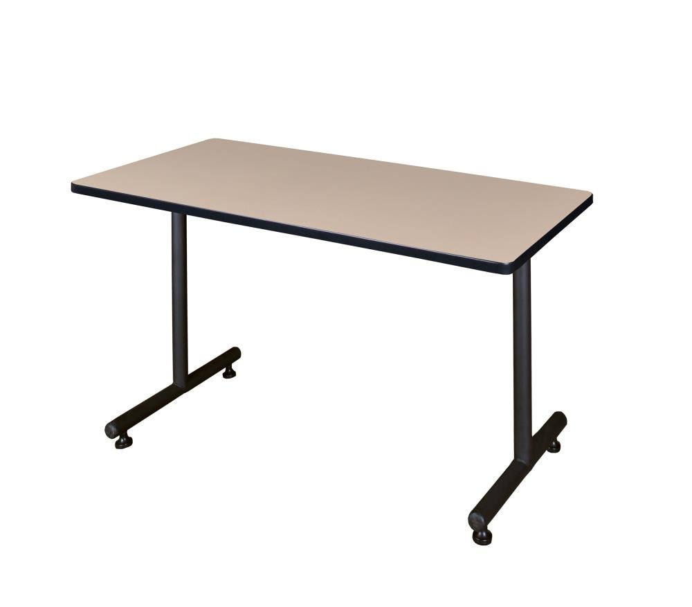 Regency MKTRCT4824BE Training Off-white 4-Person Training Table (48-in W x 29-in H)