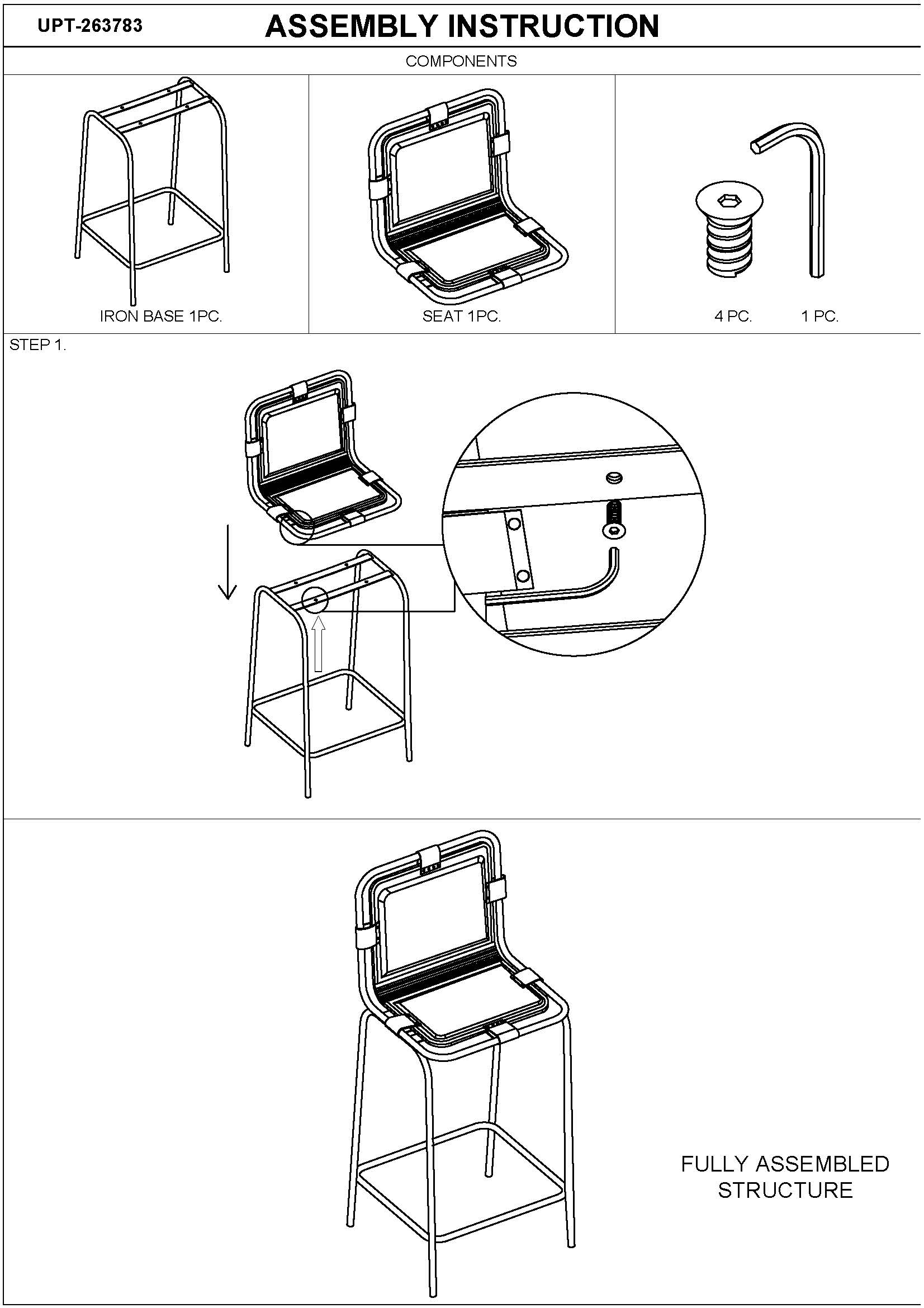 Benzara UPT-263783 stools - View #11