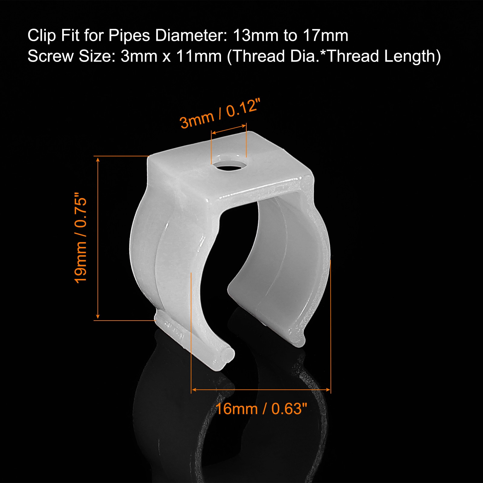 Unique Bargains T5 U Clips Holder Bracket Fluorescent Tube Light ...