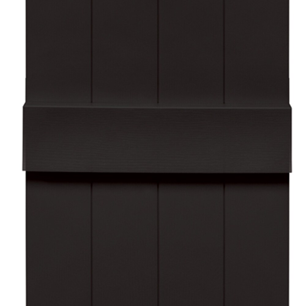 Vantage 13.875-in W x 45-in H Black Exterior Shutters in the Exterior ...