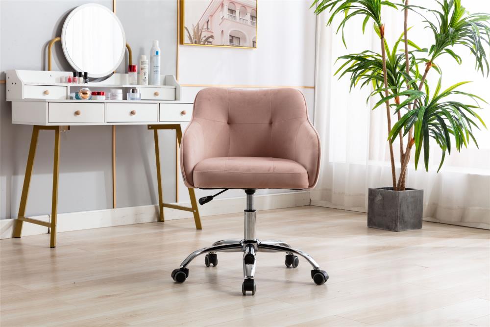 warm ivory elsie upholstered office chair