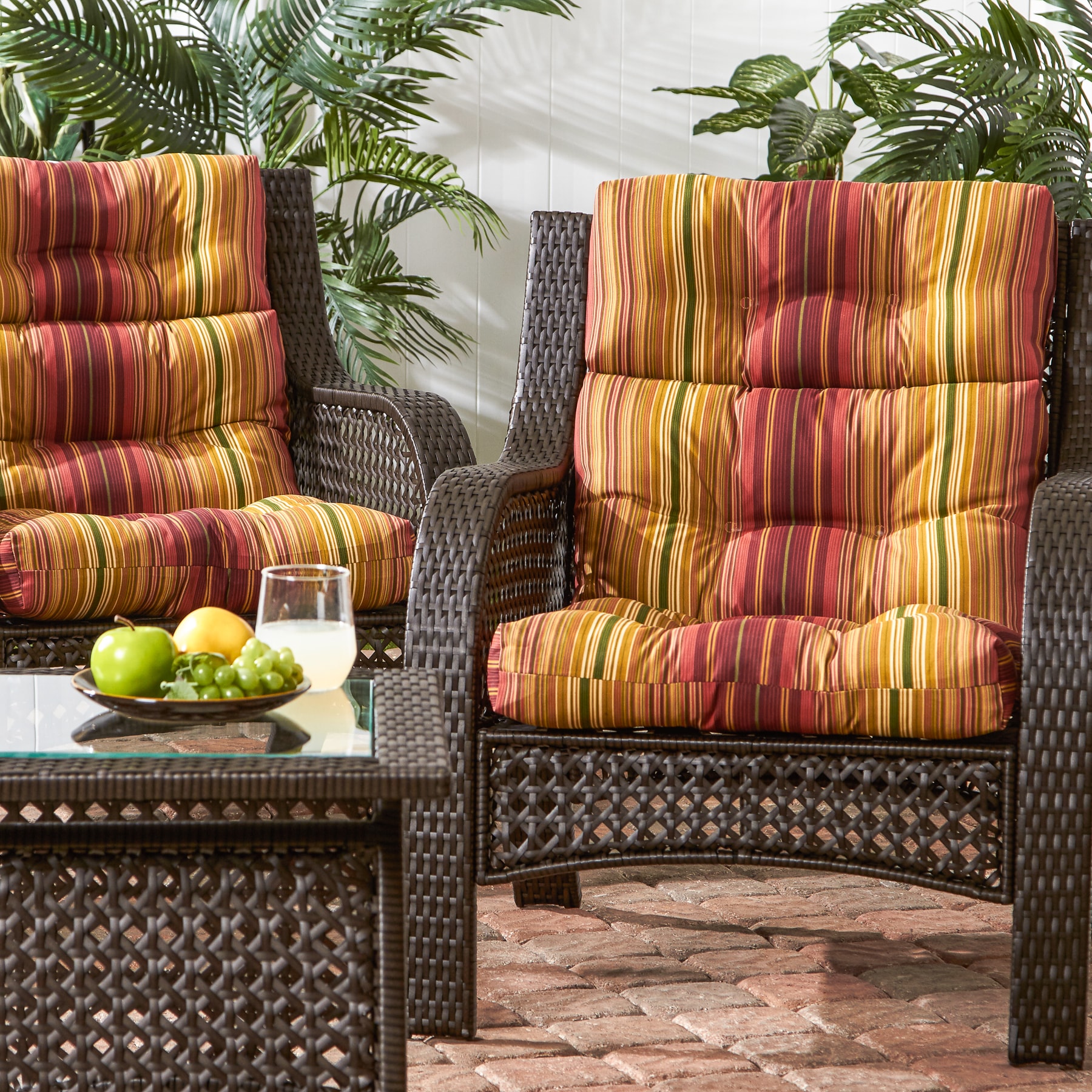 Greendale Home Fashions OC6809S2-KINNABARI Patio-Furniture-Cushions - View #7