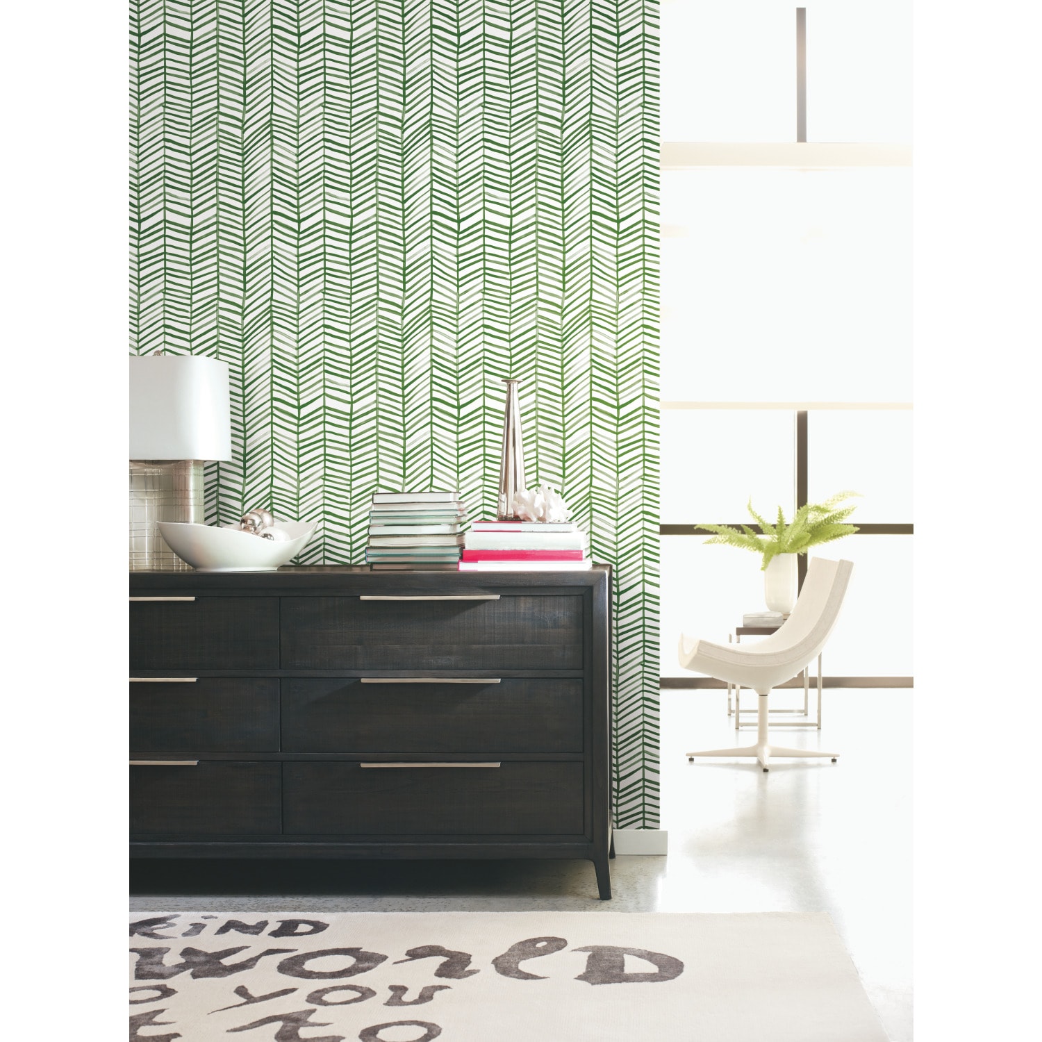 RoomMates RMK11632WP 28.18-Sq. Feet Green Vinyl Wood Self-adhesive Peel and Stick Wallpaper