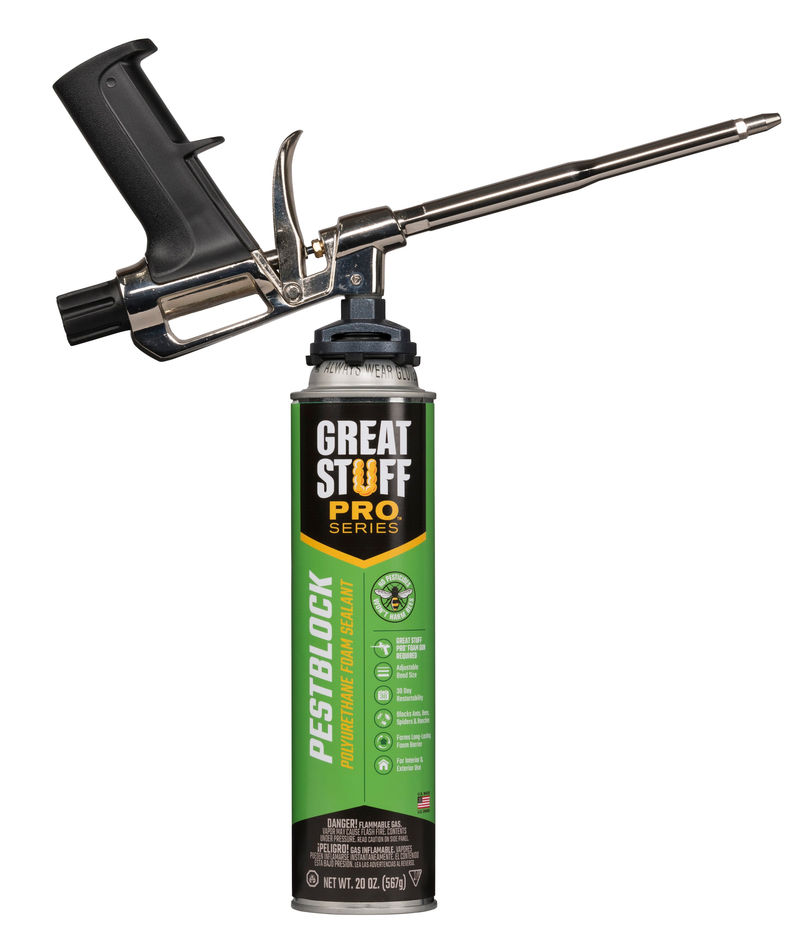 GREAT STUFF Gaps and Cracks 48 oz Spray Gun Indoor/Outdoor Spray