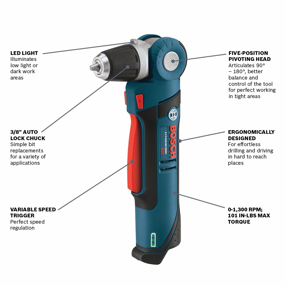 Bosch 12-volt Max 3/8-in Keyless Cordless Drill 1 -Batteries Included (Soft Bag Included)