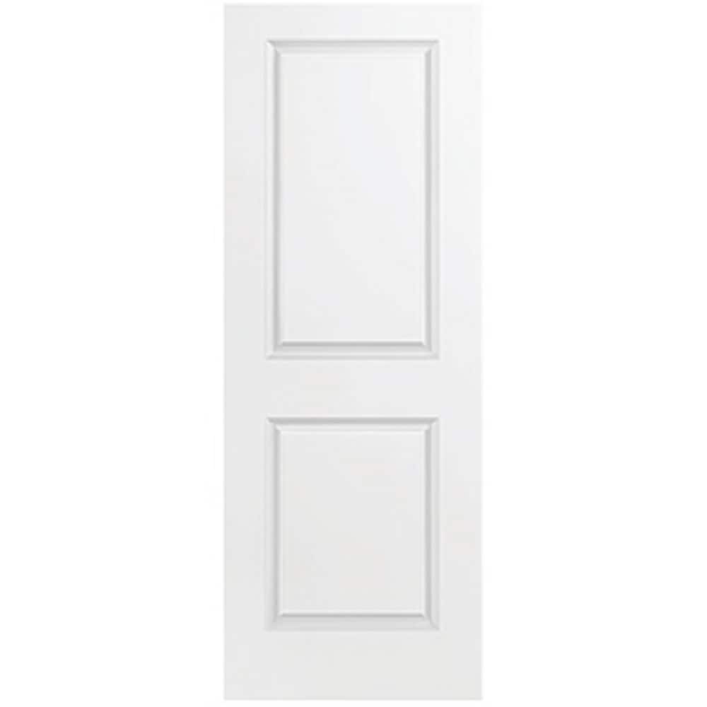 Masonite 690518 18-in x 80-in White 2-panel square Smooth Hollow core Primed MDF Slab Door