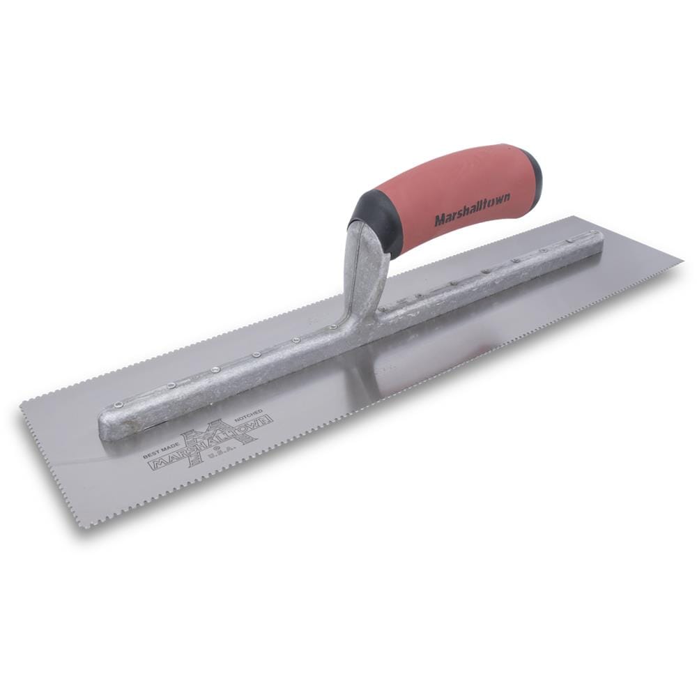 Marshalltown DU655SD 1/8-in x 1/8-in x 1/8-in Ground Steel V-notch Ceramic Floor Trowel