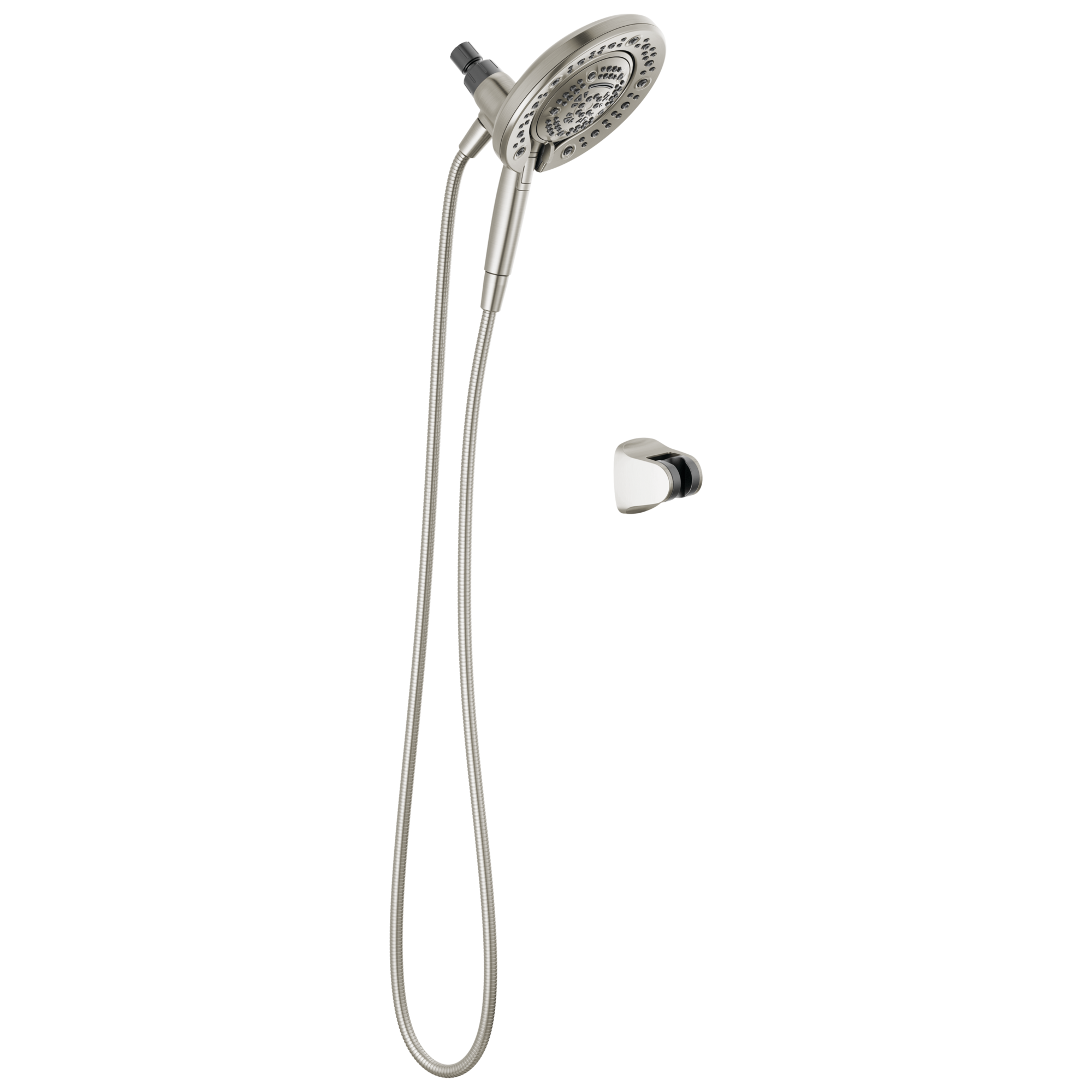 Delta 75687DSN In2ition 7.0 -Spray Satin Nickel 7.875-in Round Dual/Combo Shower Head 2.5 GPM