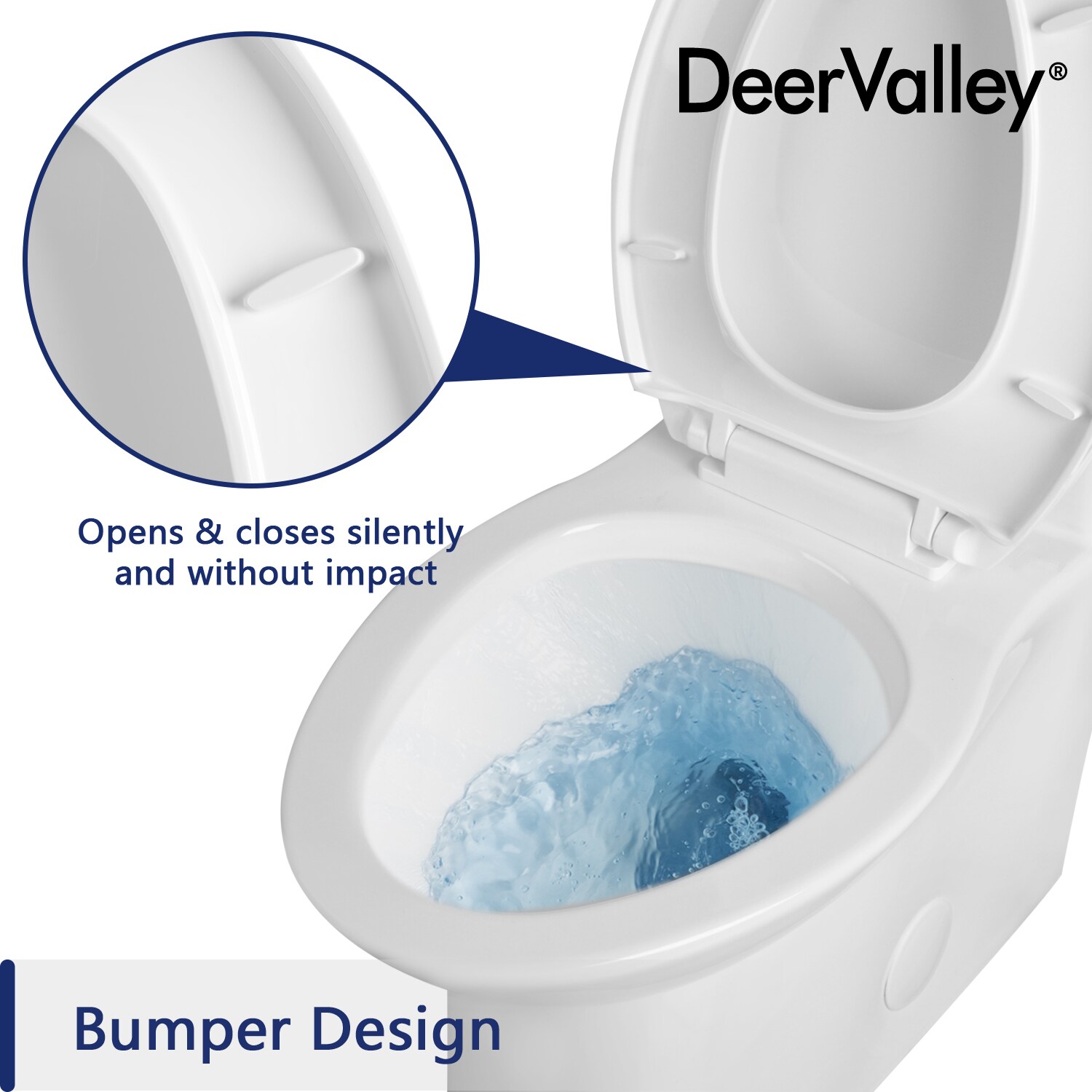 White Ceramic Dual Flush Elongated One-Piece Toilet
