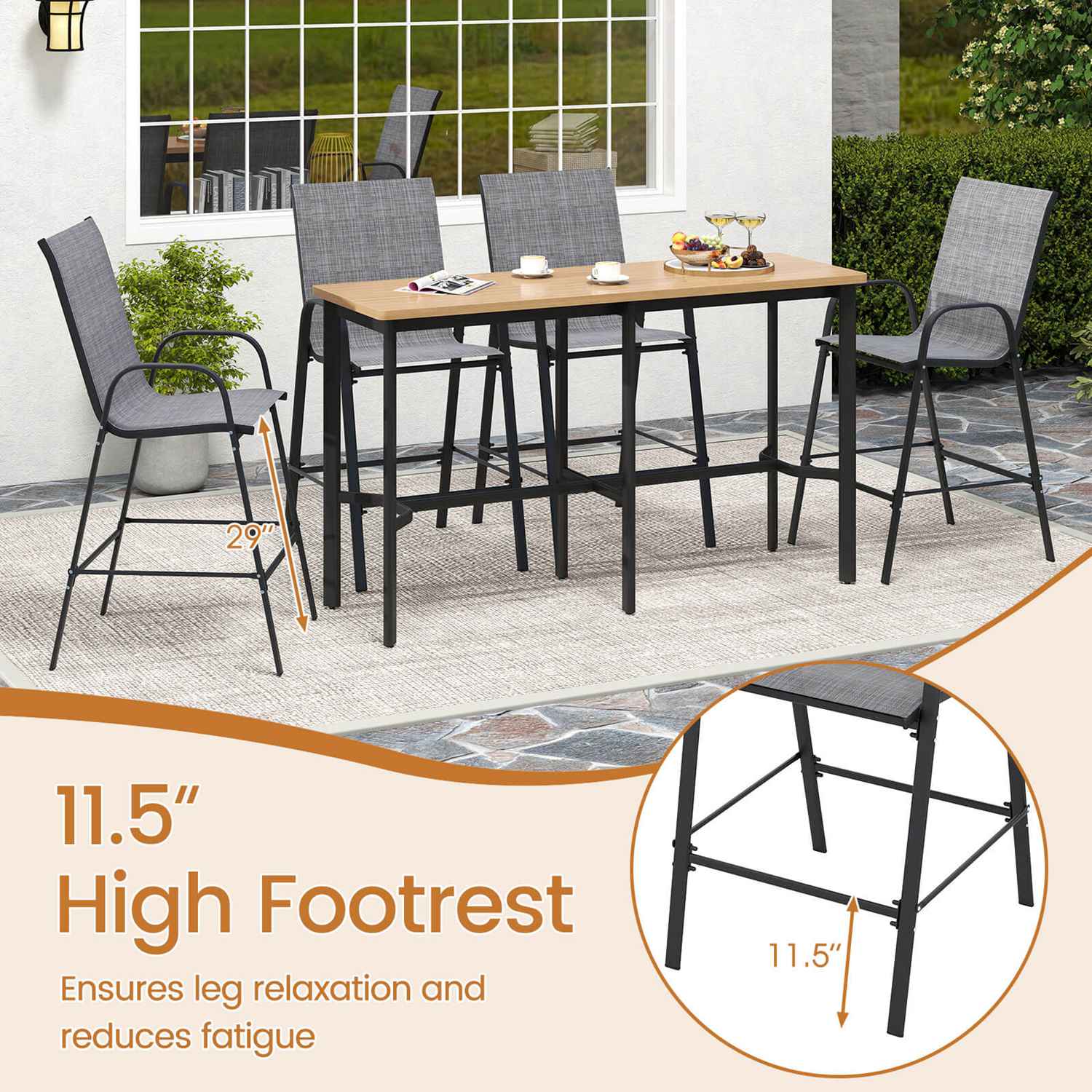 Costway CSHY001681 stools - View #9