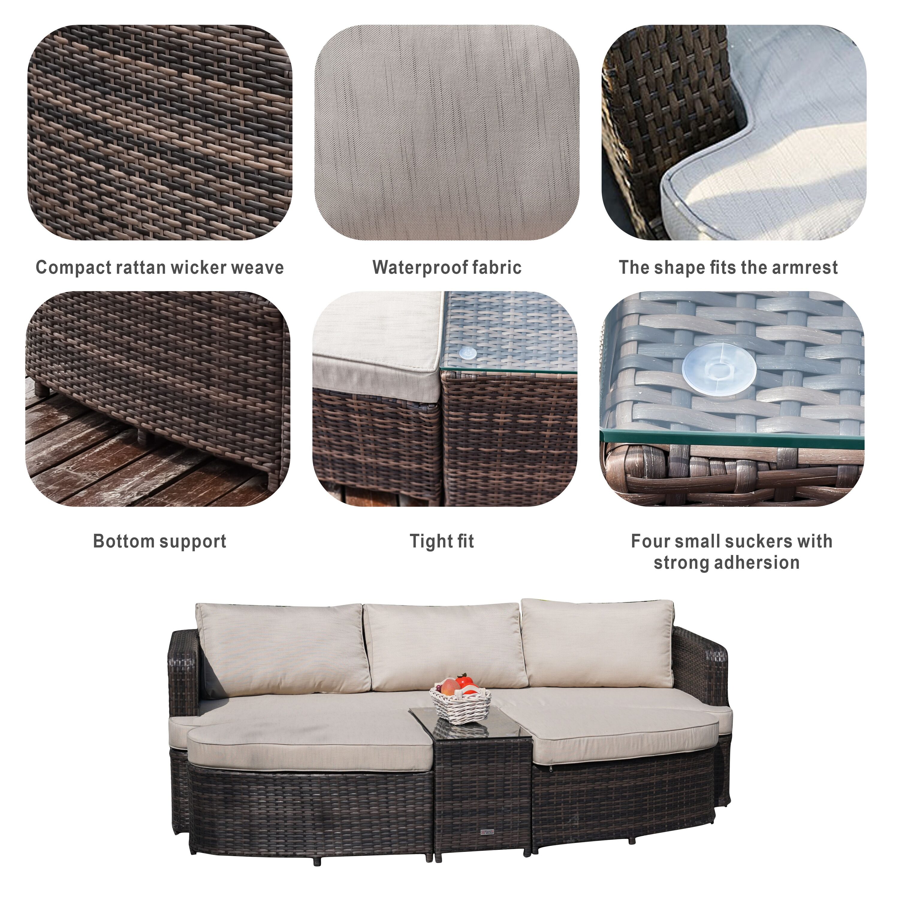 Moda Furnishings PAL-1202BR-RED Patio-Conversation-Sets - View #10