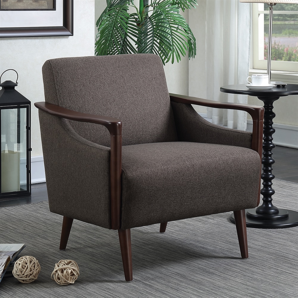 scott living luxe cooper barrel arm accent chair