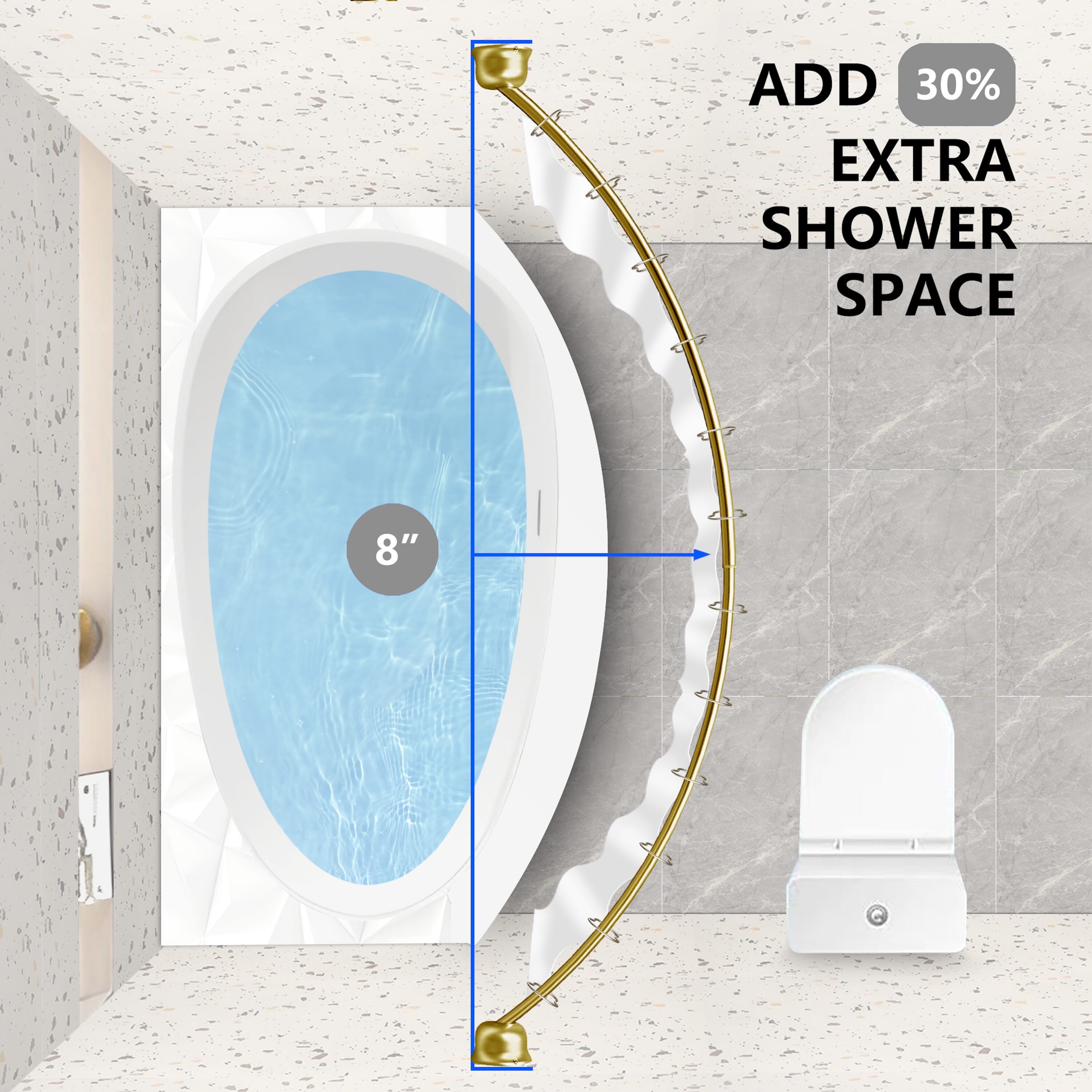 Utopia Alley CR2GD Shower-Rods - View #4