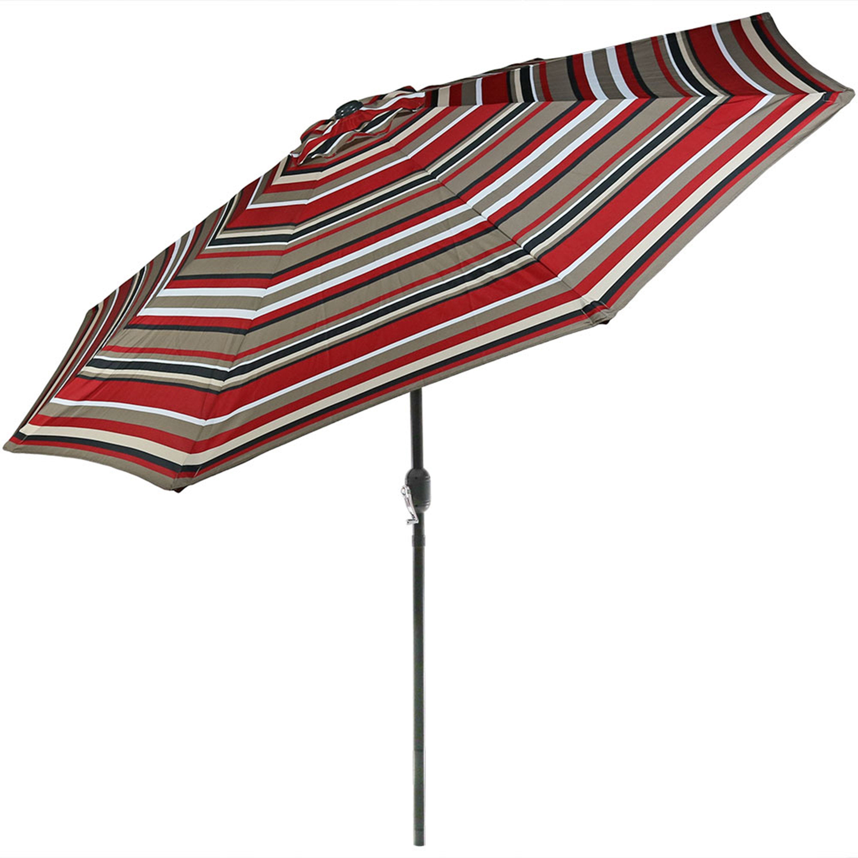 Sunnydaze Decor JLP-231 9-ft Steel Multiple colors/finishes Push-button Tilt Market Patio Umbrella