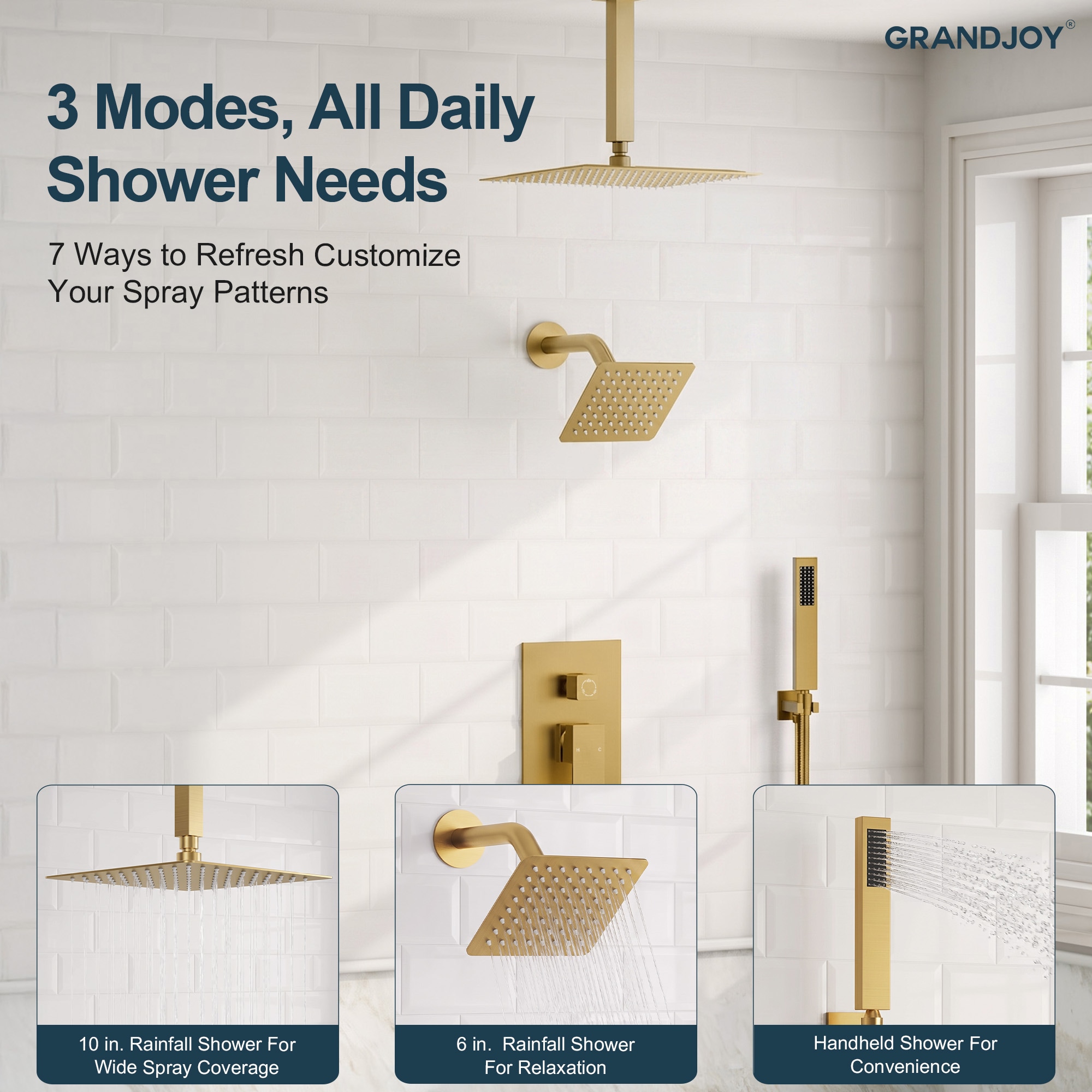GRANDJOY SGF10GJ-60-BG10 Tub-Shower-Faucets - View #5