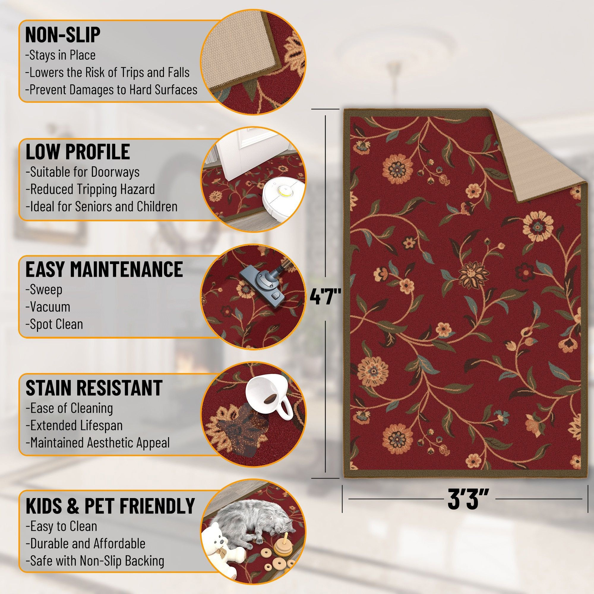 Ottomanson CLS3090-3X5 rugs - View #3