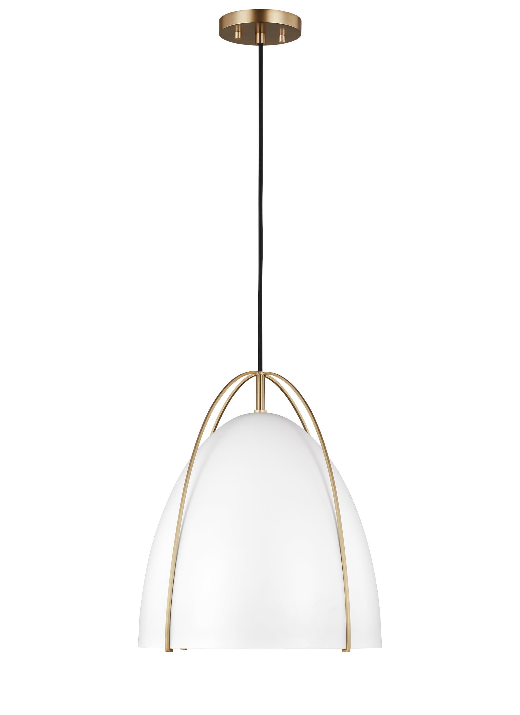 Generation Lighting Norman Satin Brass Modern/Contemporary Dome LED ...