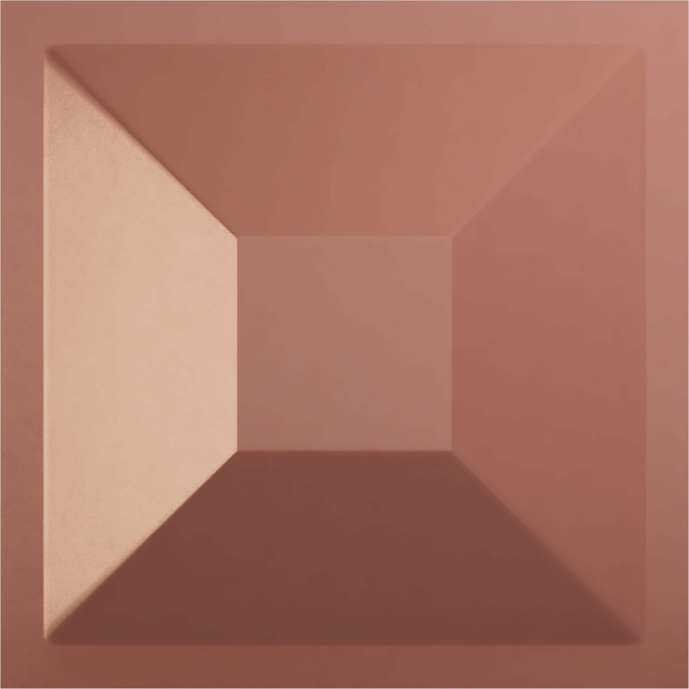 Ekena Millwork WP12X12DIFCP-CASE-12 11-7/8-in x 11-7/8-in Embossed Paintable/Stainable Pink PVC Wall Panel ( 12 -Pack, Covers 11.76-sq ft )