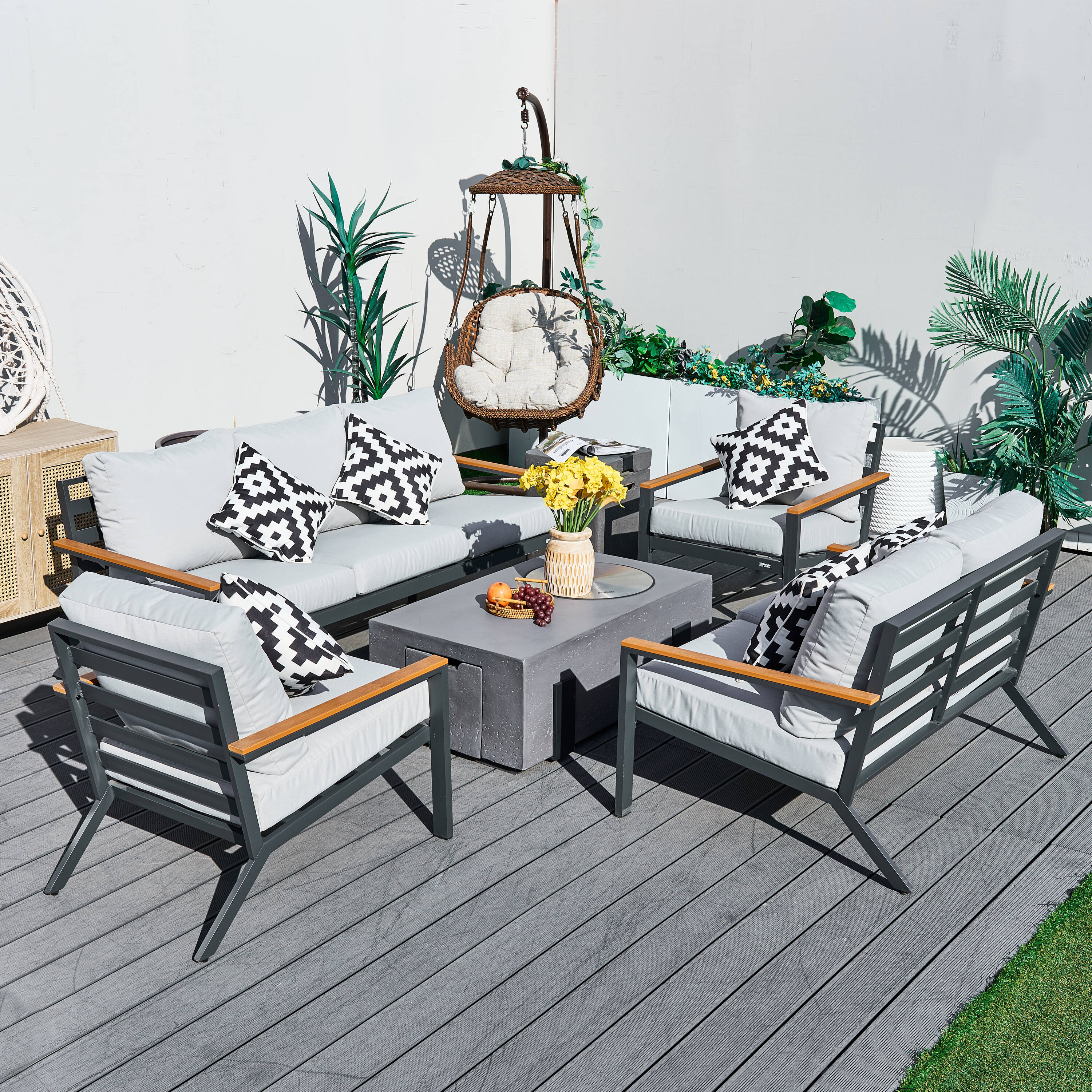 Direct Wicker DWS-2481TSCLS&2355G Patio-Conversation-Sets - View #4