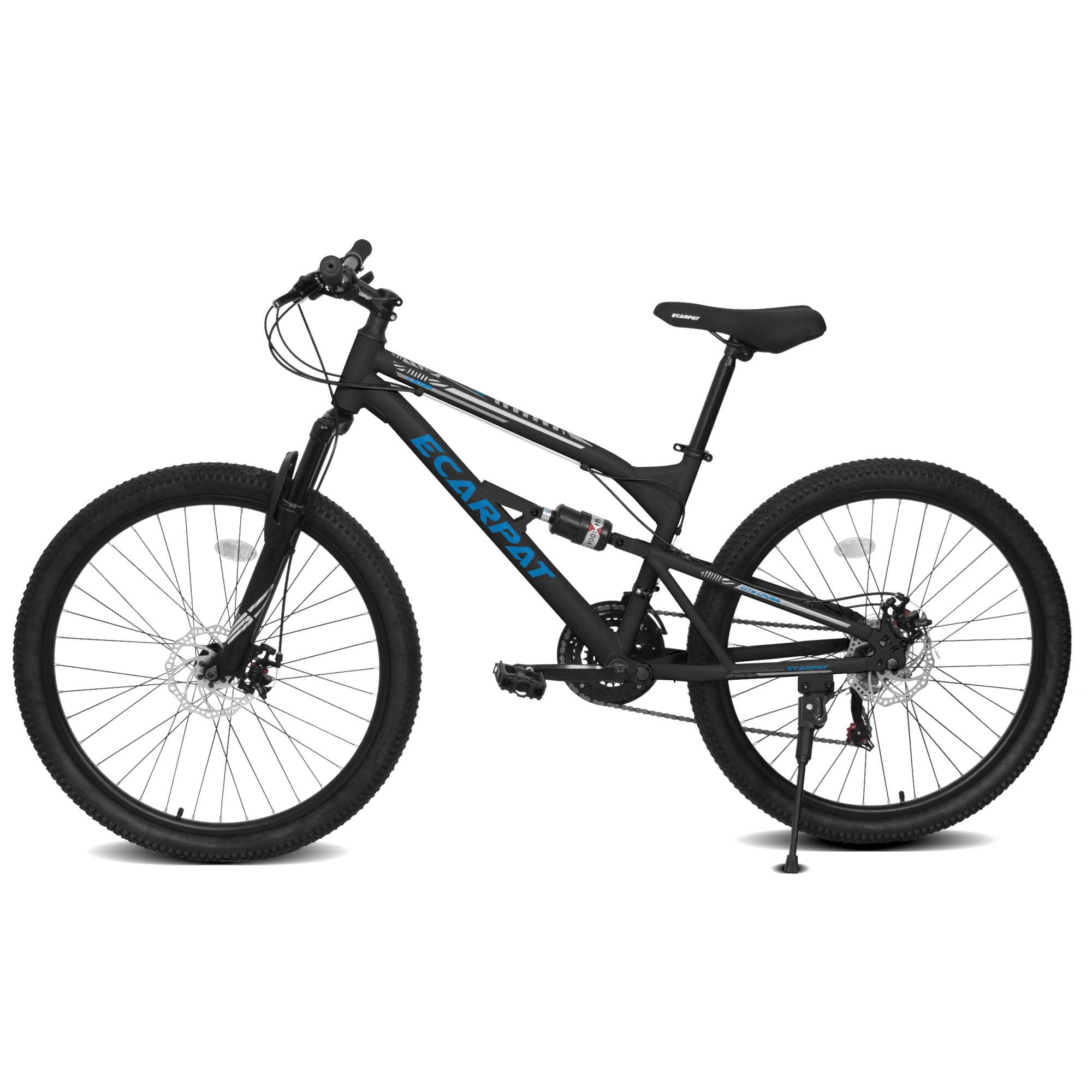 Anysun Unisex All Terrain Mountain Bike 26 Inch Wheels with Dual Shock Absorption 21 Speed Gears Double Disc Brakes Steel Frame for Safe Riding