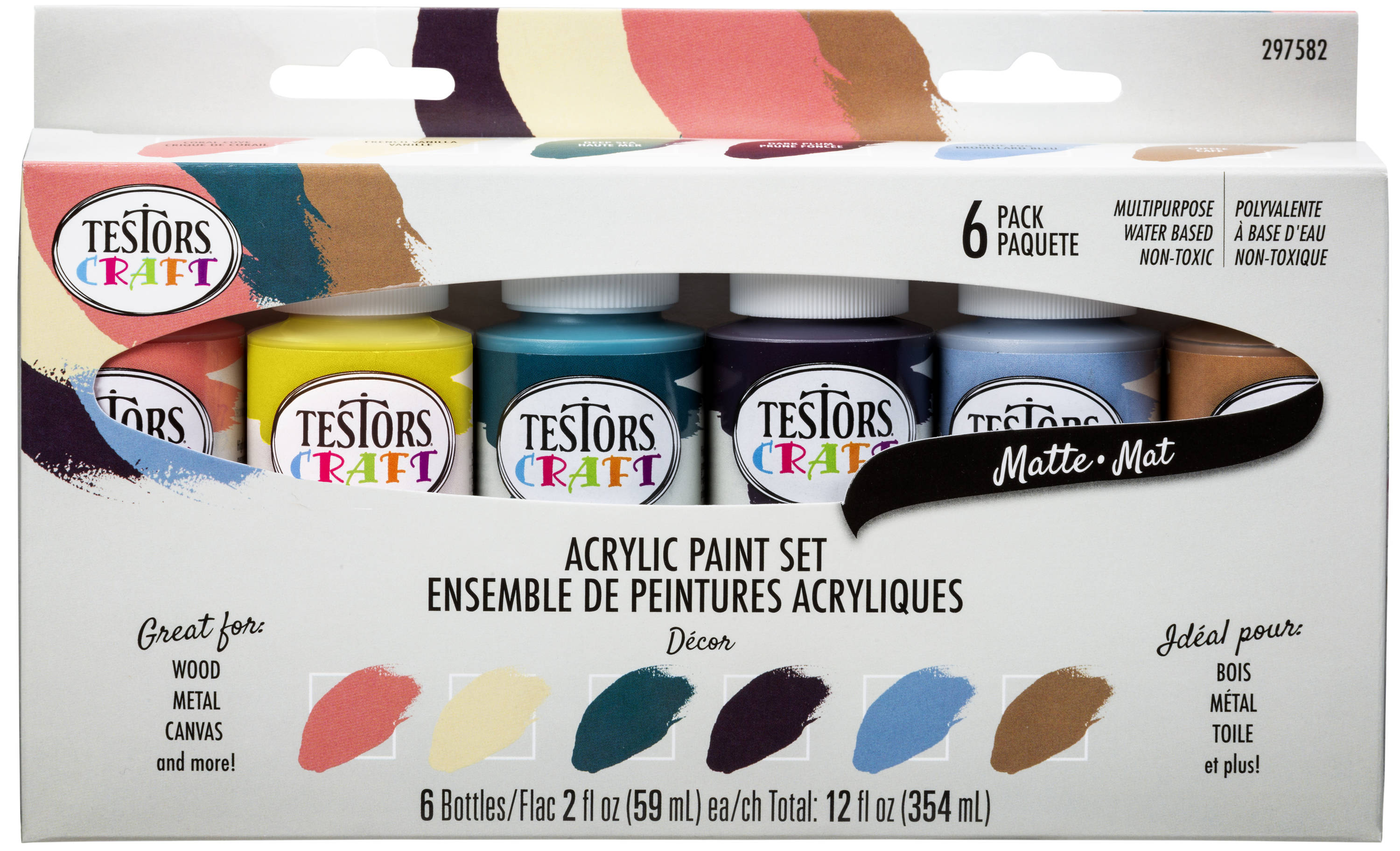 Testors Primary Acrylic Paint (Kit) in the Craft Paint department at