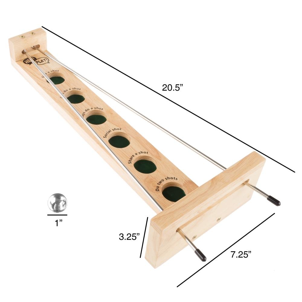 Toy Time Shoot the Shot Table Top Game-Drinking Game of Skill and  Coordination-High Quality Vintage Style Wooden Game-Fun Party Activity by  Toy Time (Tabletop Party Game) at Lowes.com