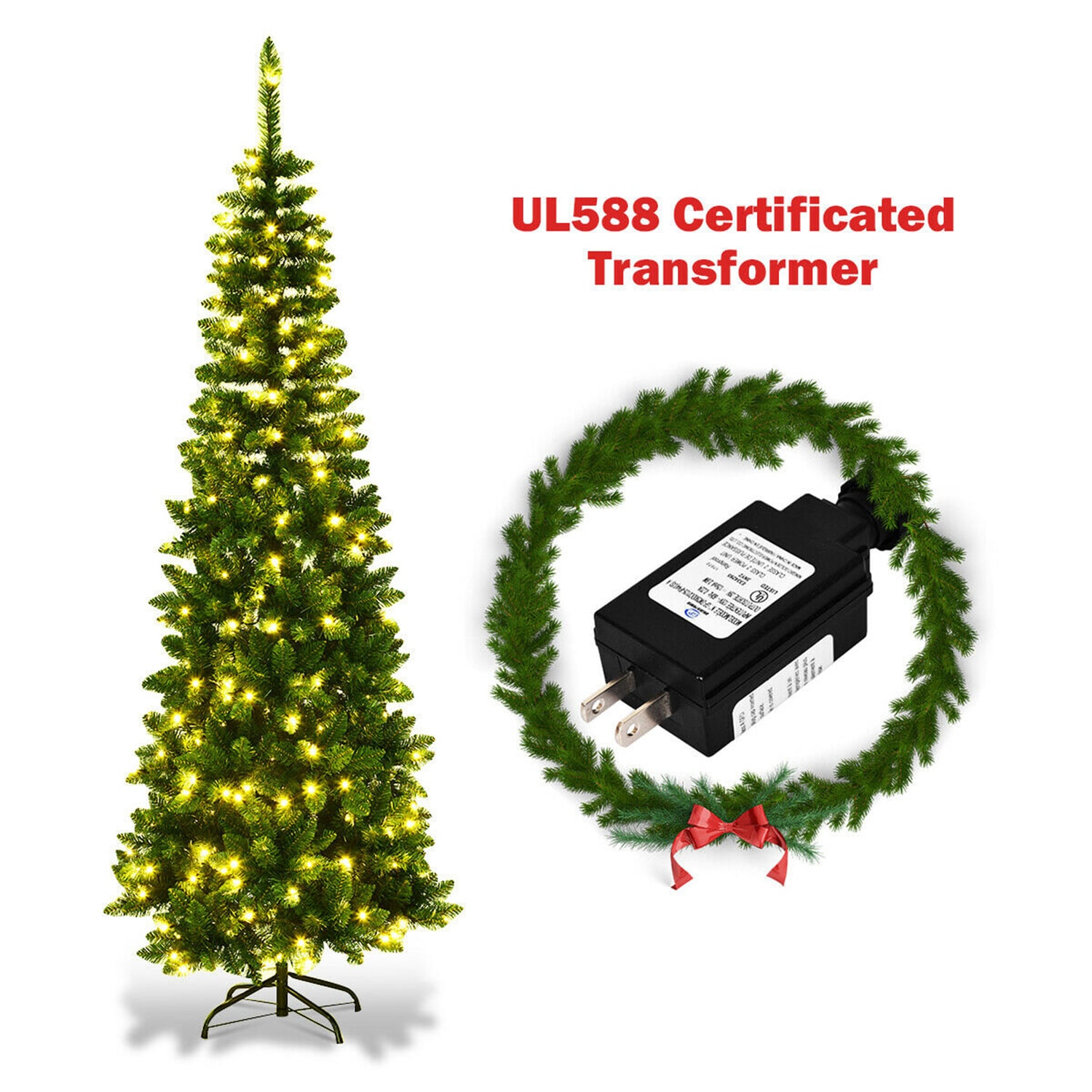 WELLFOR HYJ22071 Artificial-Christmas-Trees - View #4