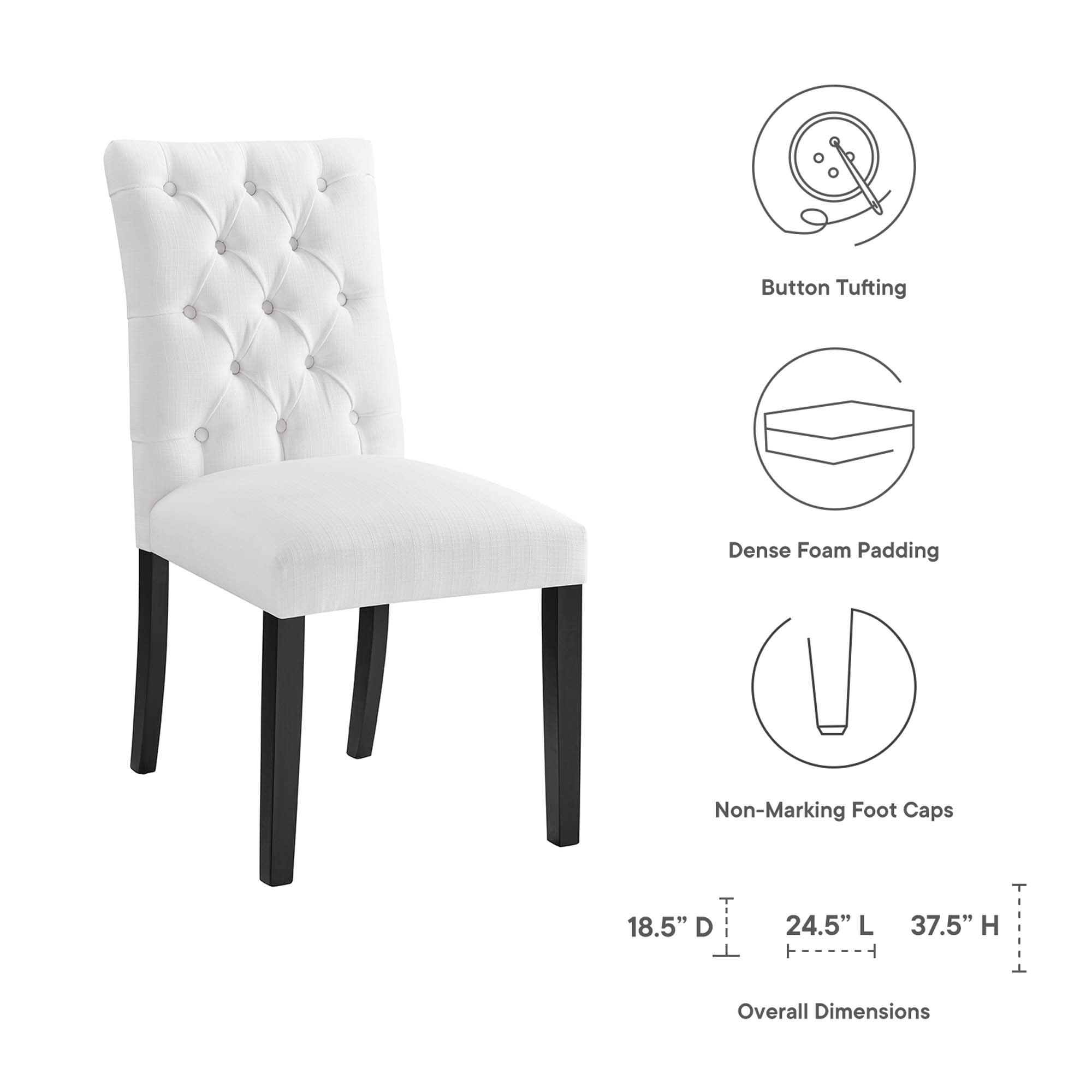 Modway EEI-2231-WHI Dining-Chairs - View #2