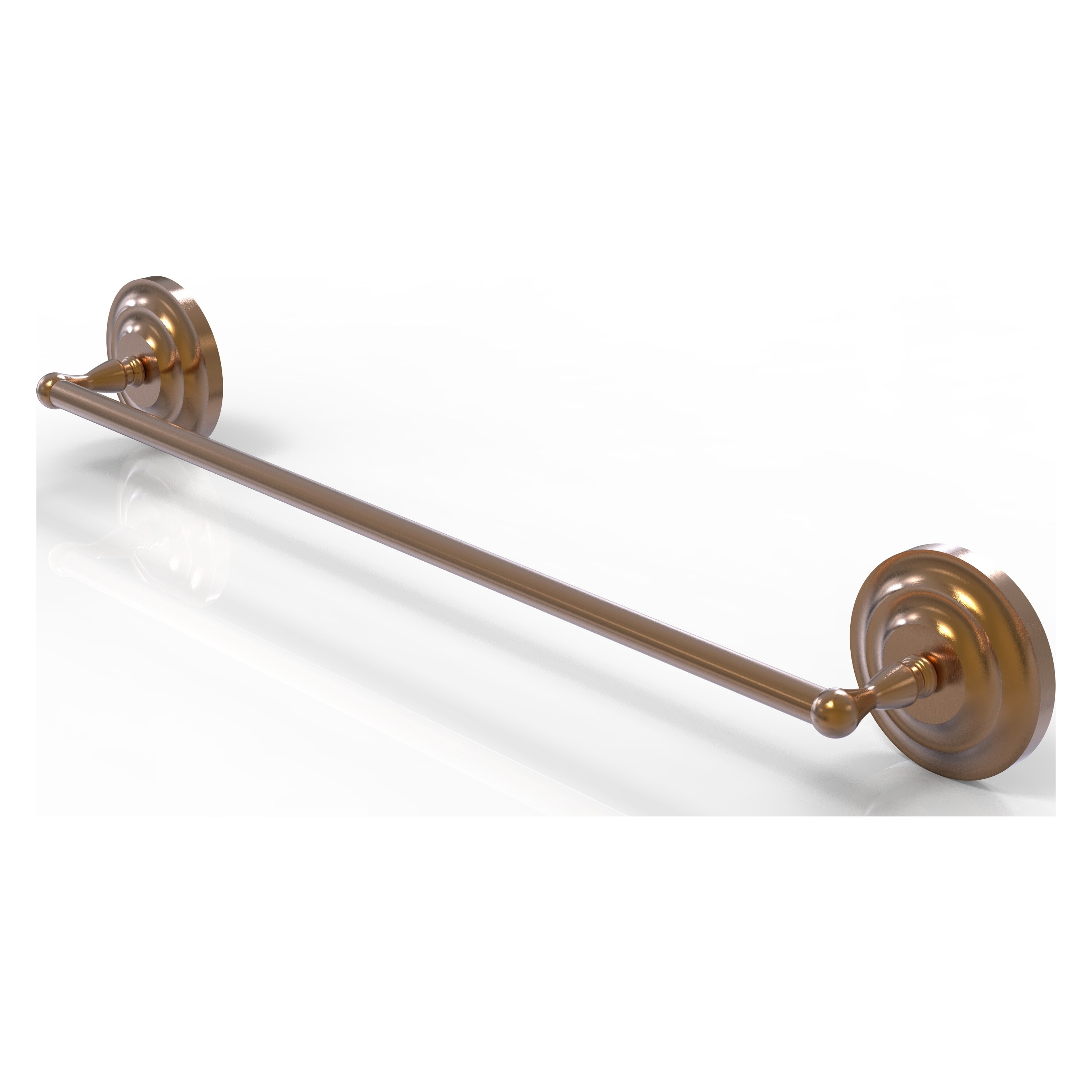 Allied Brass QN-31/30-BBR Que New 30-in Brushed Bronze Wall mount Single Towel Bar