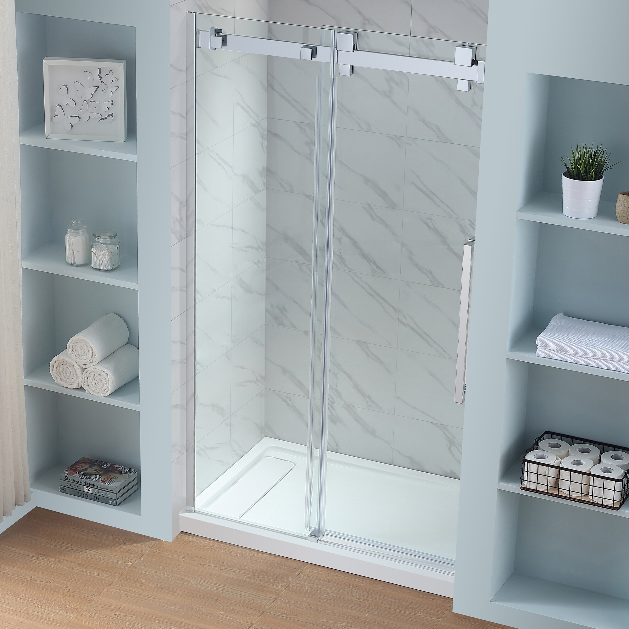 OVE Decors 15SKC-GLEN48-CHR Alcove-Shower-Kit - View #5