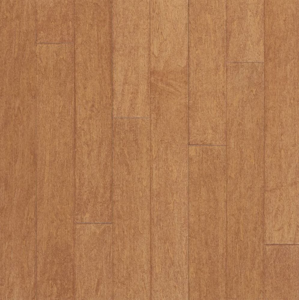 Bruce EMA97LGEE Turlington Lock and Fold Amaretto Maple 5-in W x 3/8-in T Smooth/Traditional Engineered Hardwood Flooring ( 22-sq ft / Carton )