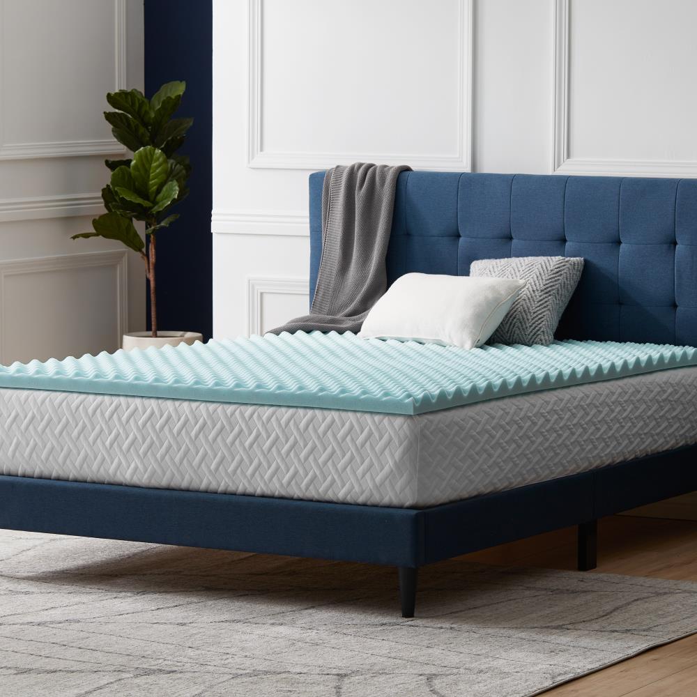 LUCID Comfort Collection Convoluted 2-in D Memory Foam California King ...