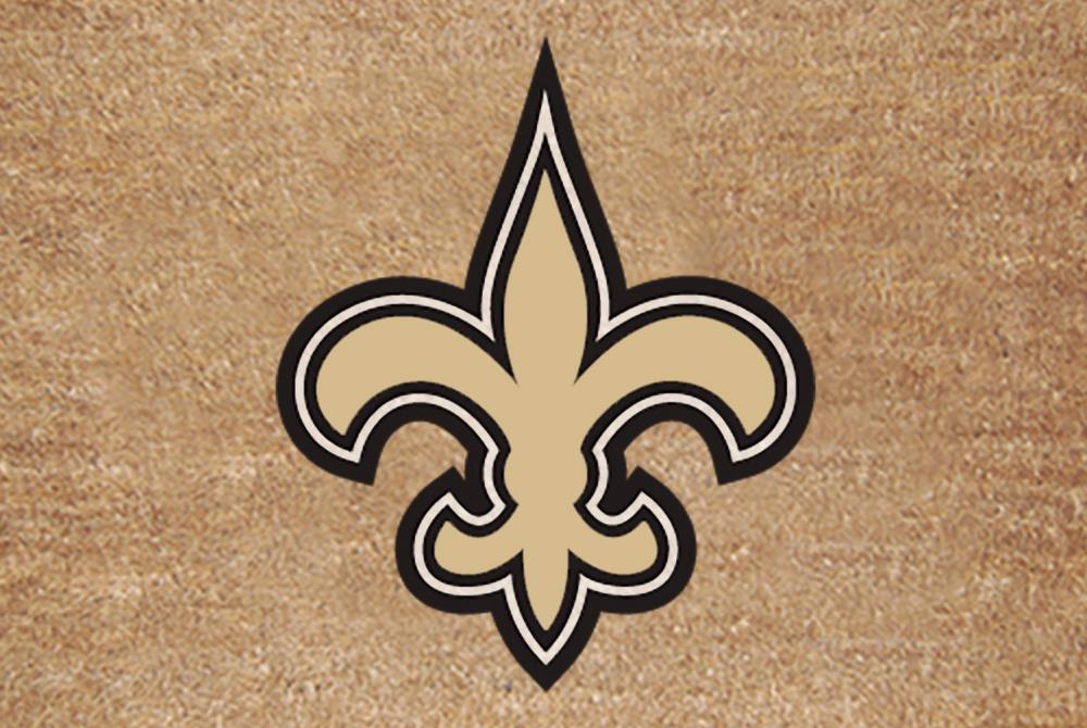 Officially Licensed NFL New Orleans Saints 27 Round Vintage Logo Rug