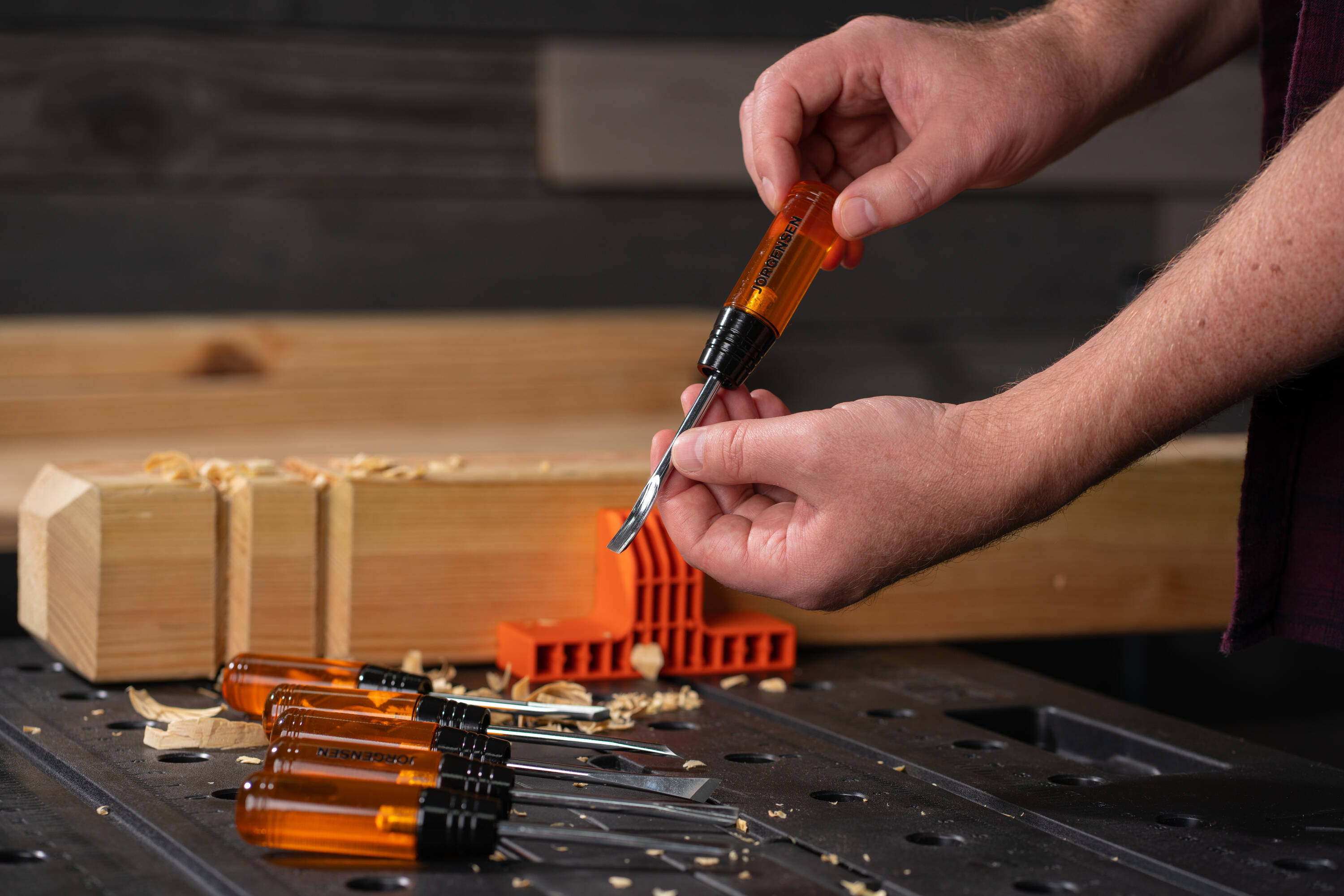 Kobalt Side Strike Chisel Set 3-Pack Woodworking Chisels Set