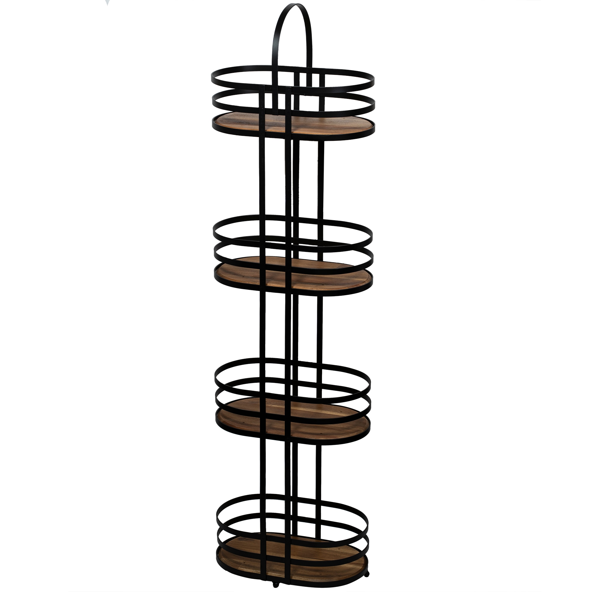ACENTO FC424MBK Matte Black Metal Bathroom organizer