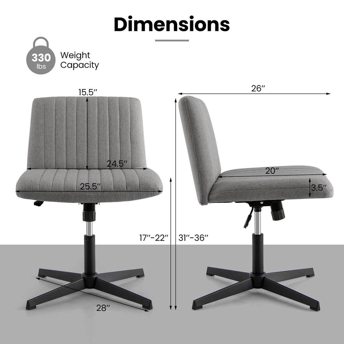Costway HCST03685 Office-Chairs - View #3