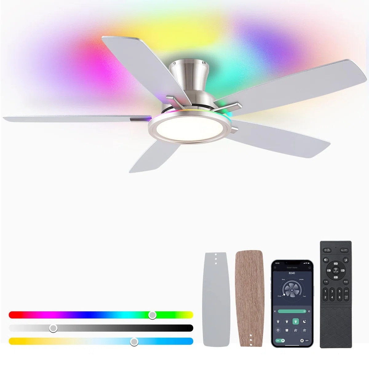 Kviflon LS8240-52NKRGB Ceiling-Fans - View #6
